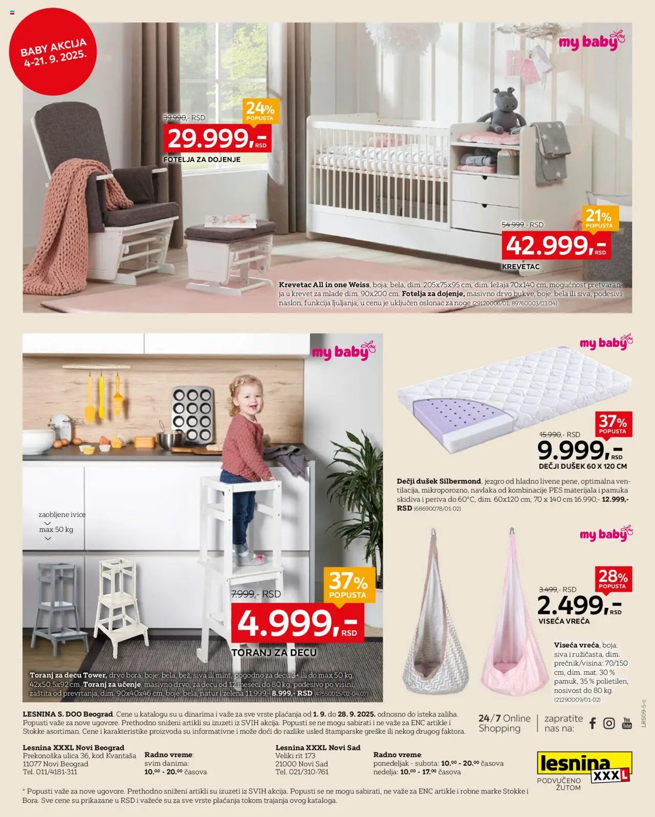Lesnina XXXL katalog - važi od 08.09.2025 | Strana: 8 | Proizvode: Krevet, Dušek, Fotelja
