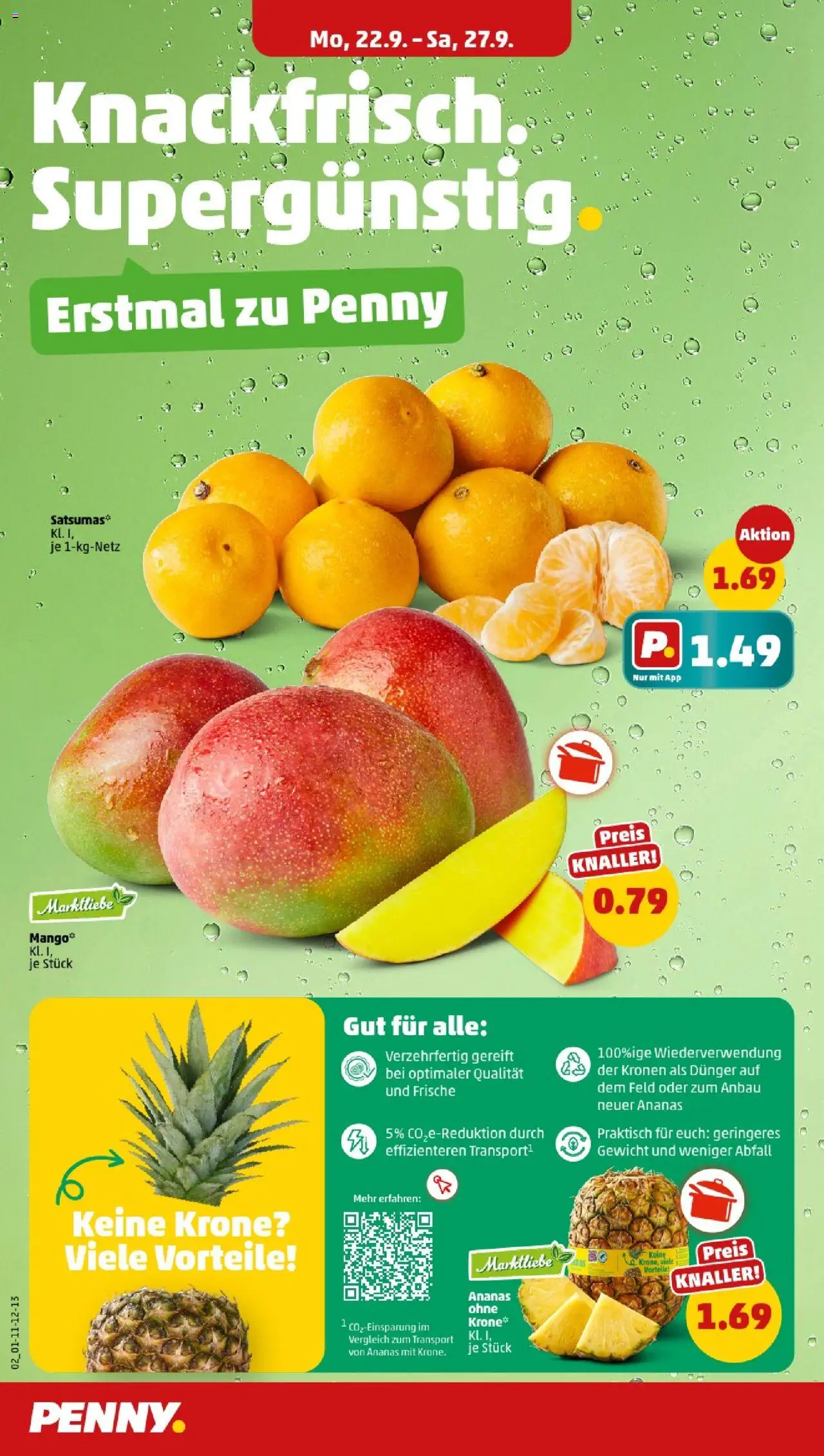 Penny - Berlin – gültig ab 22.09.2025 | Seite: 4 | Produkte: Gewicht, Ananas