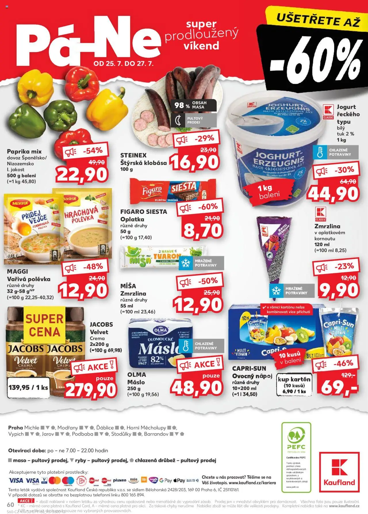 Kaufland leták - Praha 8 od 23.07.2025 | Strana: 60 | Produkty: Nanuk, Vejce, Maggi, Potraviny