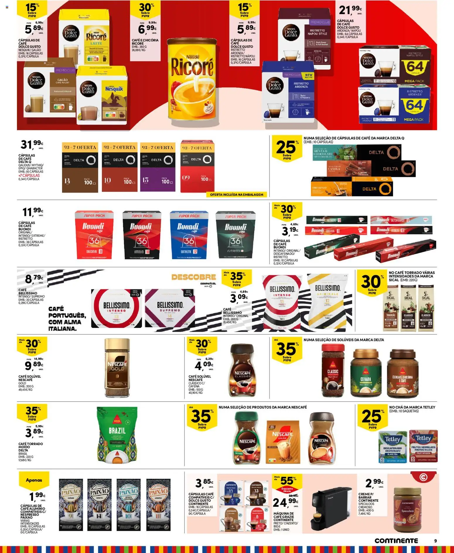 Continente - Madeira │ válido de 10.03.2026 | Página: 9 | Produtos: Canela, Nestlé, Café, Chá