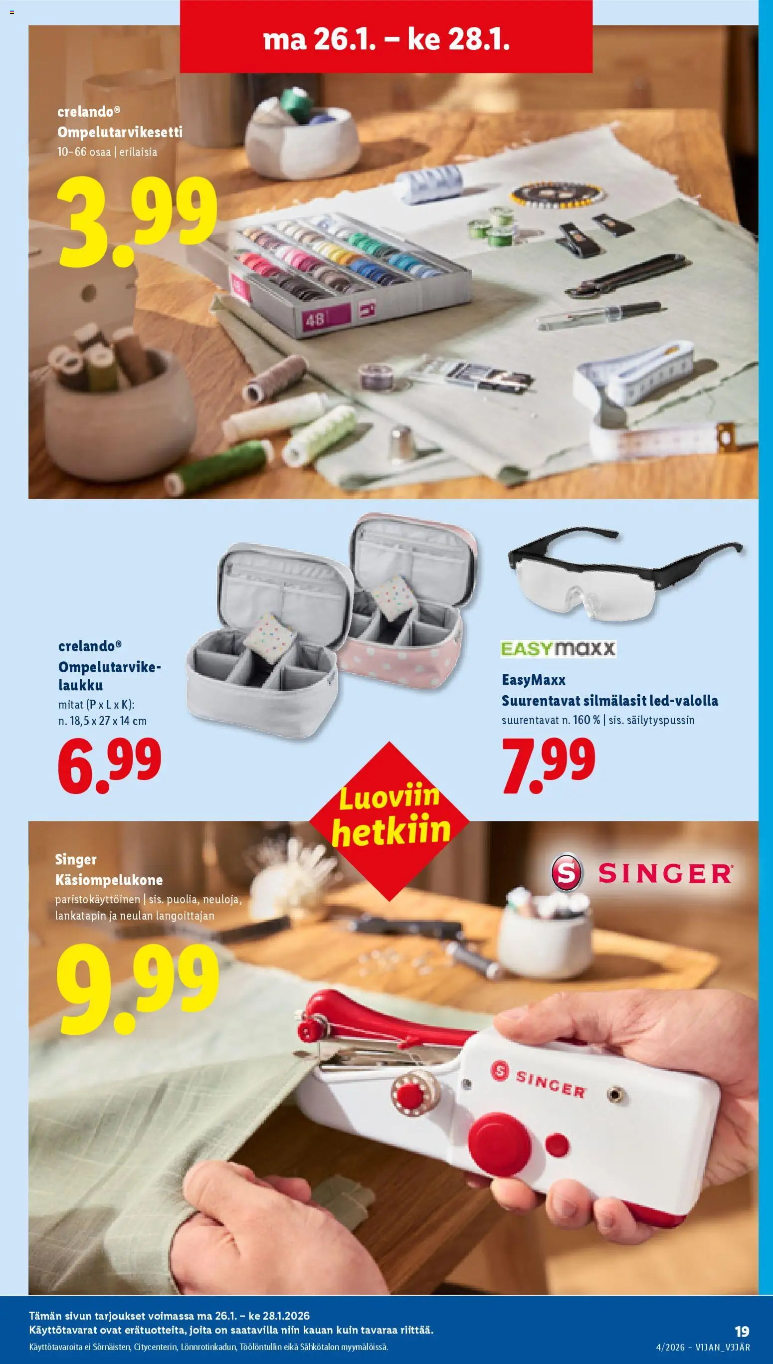 Lidl tarjoukset – voimassa 22.01.2026 alkaen | Sivu: 25 | Tuotteet: Laukku, Silmälasit