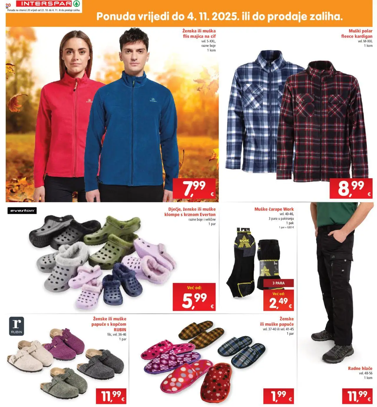 Interspar katalog | vrijedi od 22.10.2025 | Stranica: 22 | Proizvodi: Majica, Hlače, Čarape, Papuče