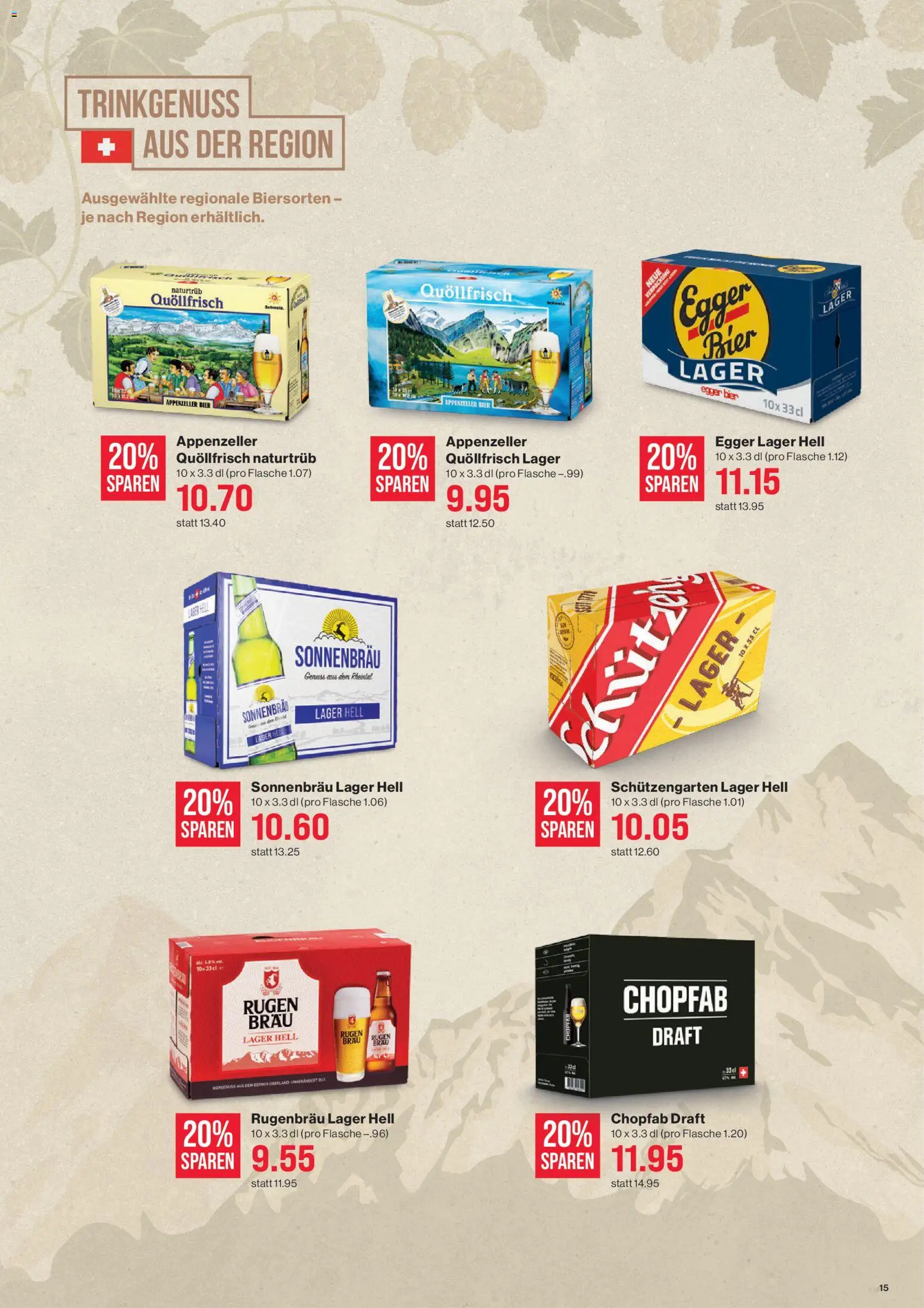 SPAR - SPAR Handels AG – gültig ab 05.02.2026 | Seite: 15 | Produkte: Bier