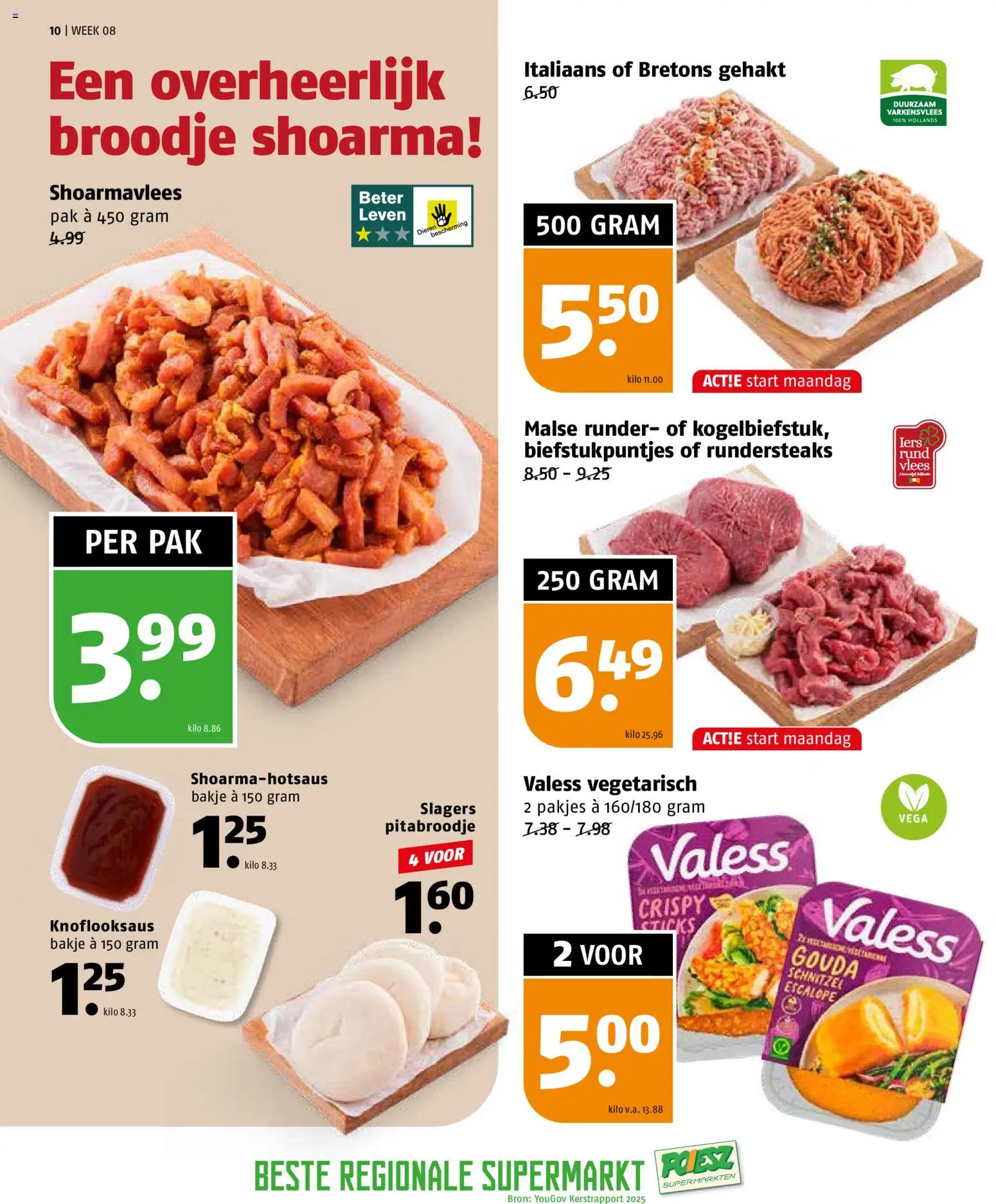 {H1} | Pagina: 10 | Producten: Varkensvlees, Kisperec, Schnitzel, Gouda