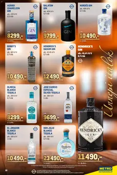 Metro - Ünnepi Italok katalógus - amely érvényes a következő dátumtól: 01.12.2025 | Oldal: 15 | Termékek: Tequila, Gin, Só