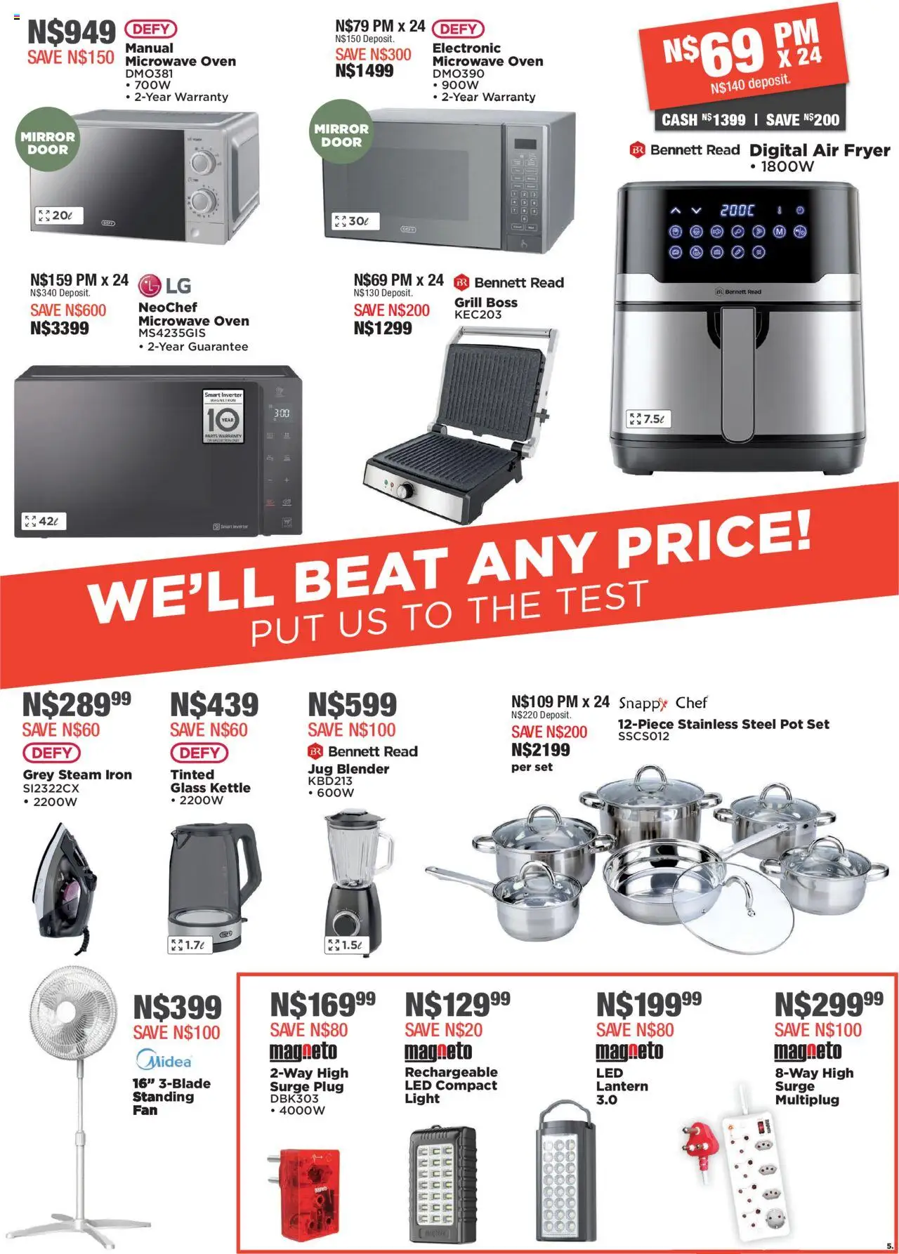 New House and Home catalogue – valid from 22.09.2025 | Page: 5 | Products: Lantern, Iron, Mirror, Air fryer