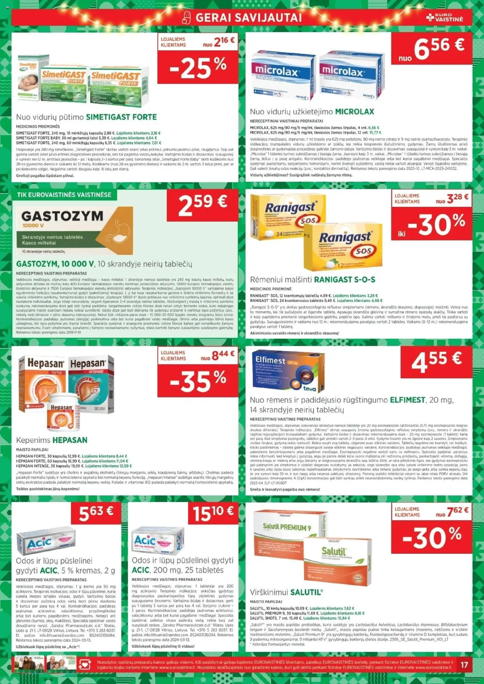 EUROVAISTINĖ akcijos nuo 01.12.2025 | Puslapis: 17