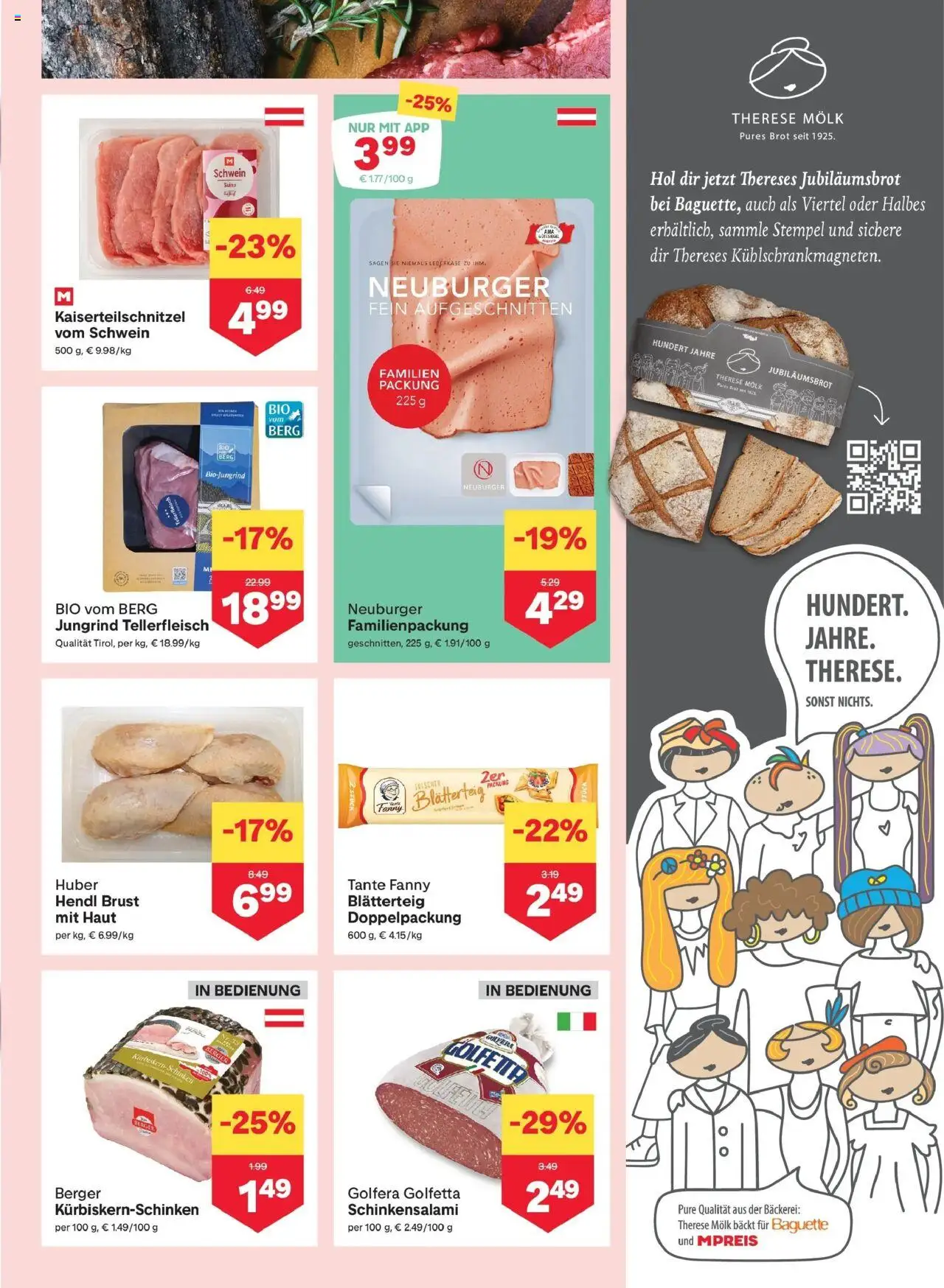 MPREIS Velden gültig ab 09.10.2025 | Seite: 3 | Produkte: Jääkaappipakastin, Bäckerei, Brot