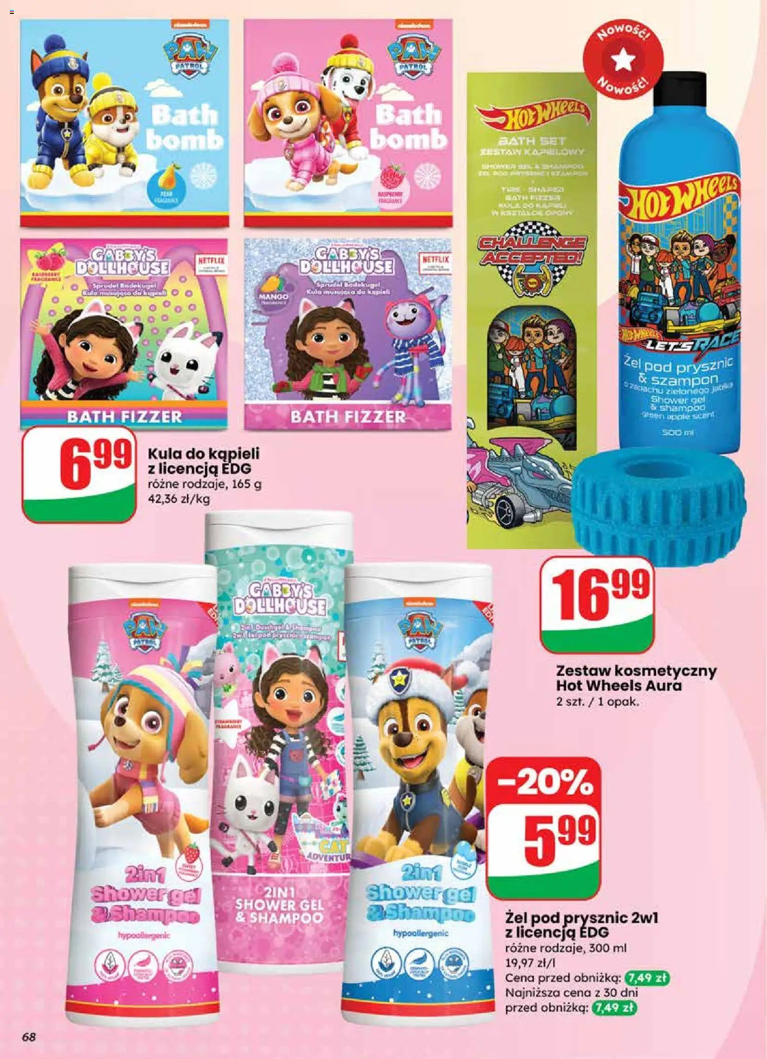 Dino Gazetka od 19.11.2025 | Strona: 68 | Produkty: Mango, Kula do kąpieli, Szampon, Żel pod prysznic