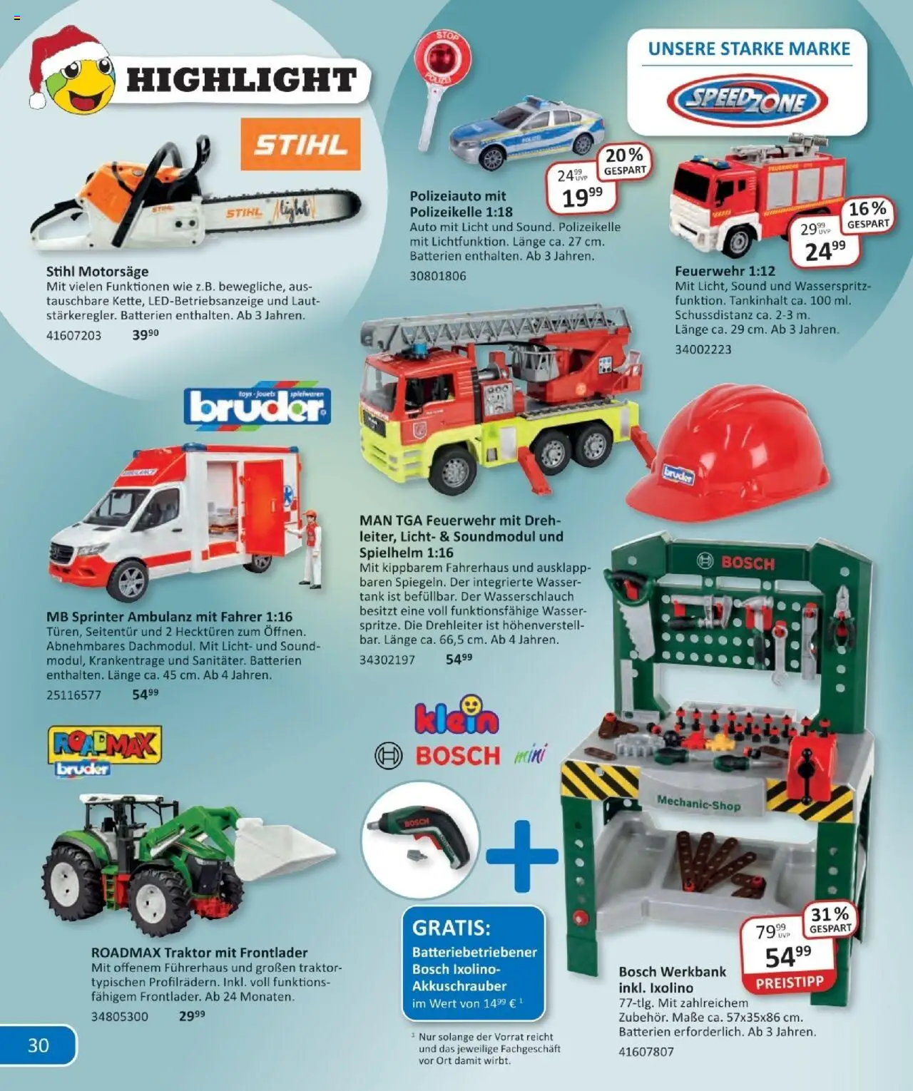 Vedes  Das kleine große Buch der Wünsche  – gültig ab 15.10.2025 | Seite: 30 | Produkte: Bosch, Batterien, Akkuschrauber, Wasser