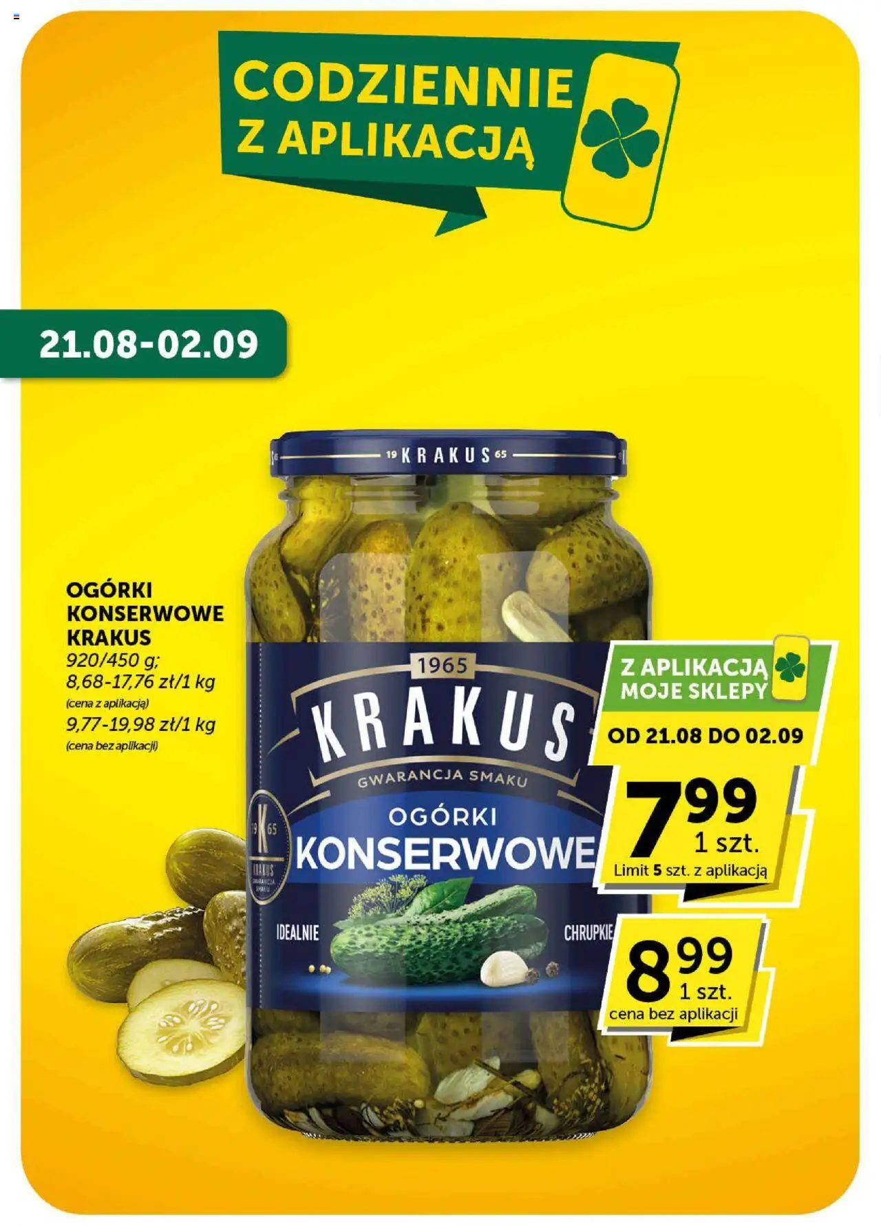 Euro Sklep Gazetka - Market od 21.08.2025 | Strona: 7 | Produkty: Ogórki, Ogórki konserwowe