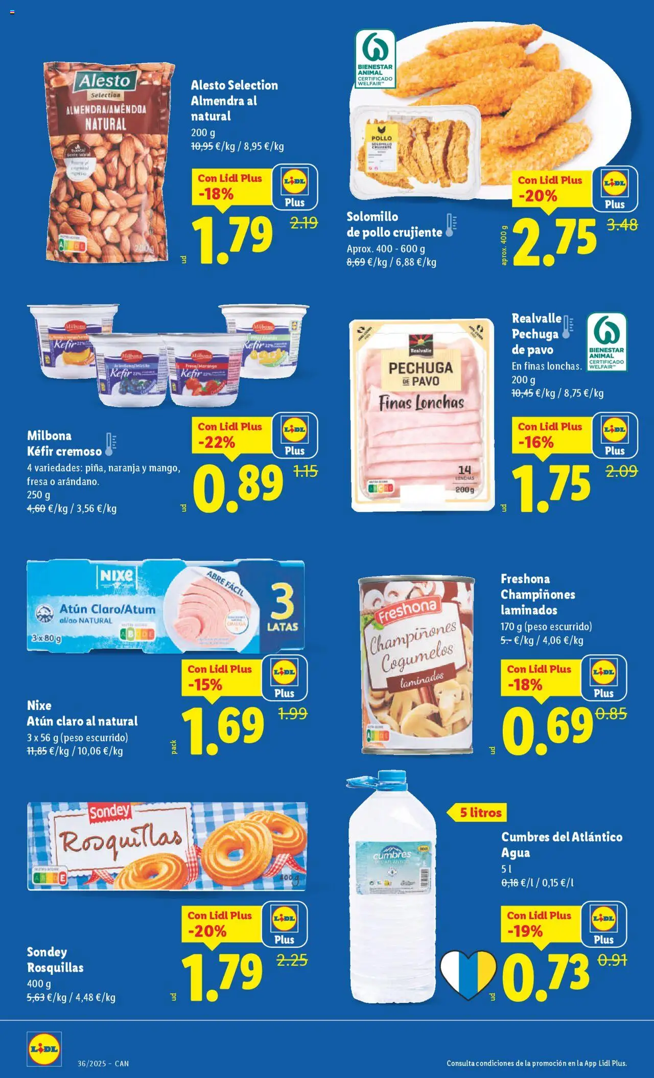 Lidl - Canarias │ válido desde el 01.09.2025 | Página: 16 | Productos: Peso, Atún claro