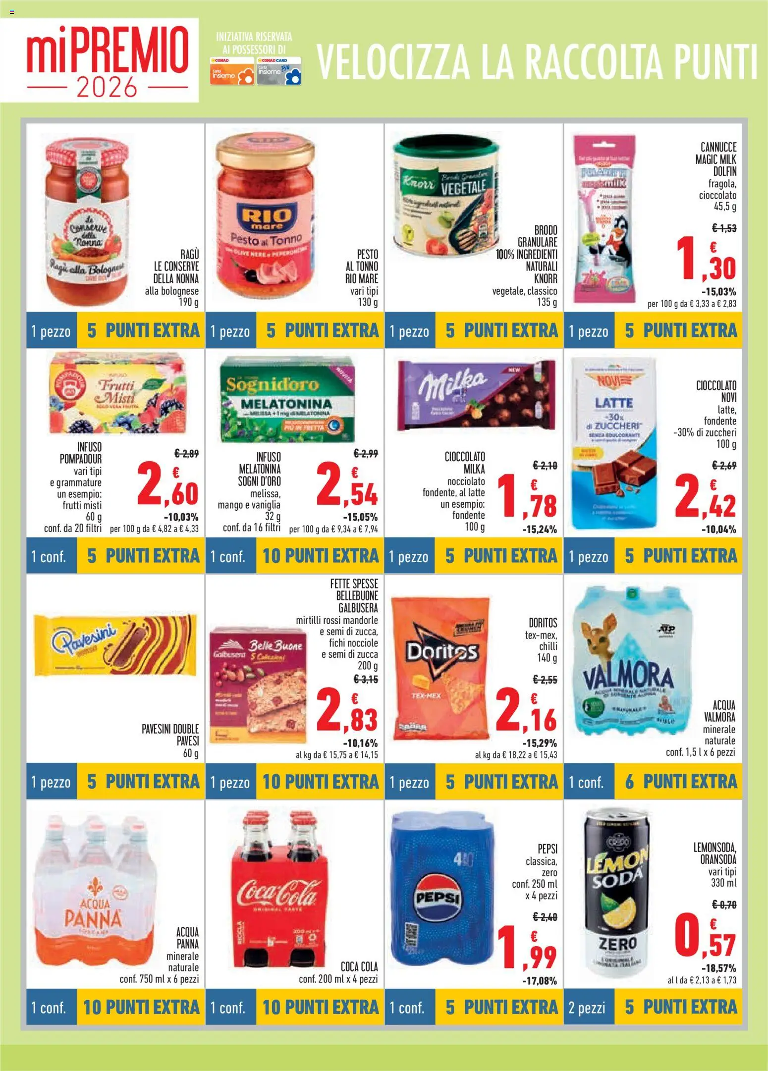 Volantino Conad del 02.01.2026 | Pagina: 10 | Prodotti: Mango, Mandorle, Ragú, Tonno
