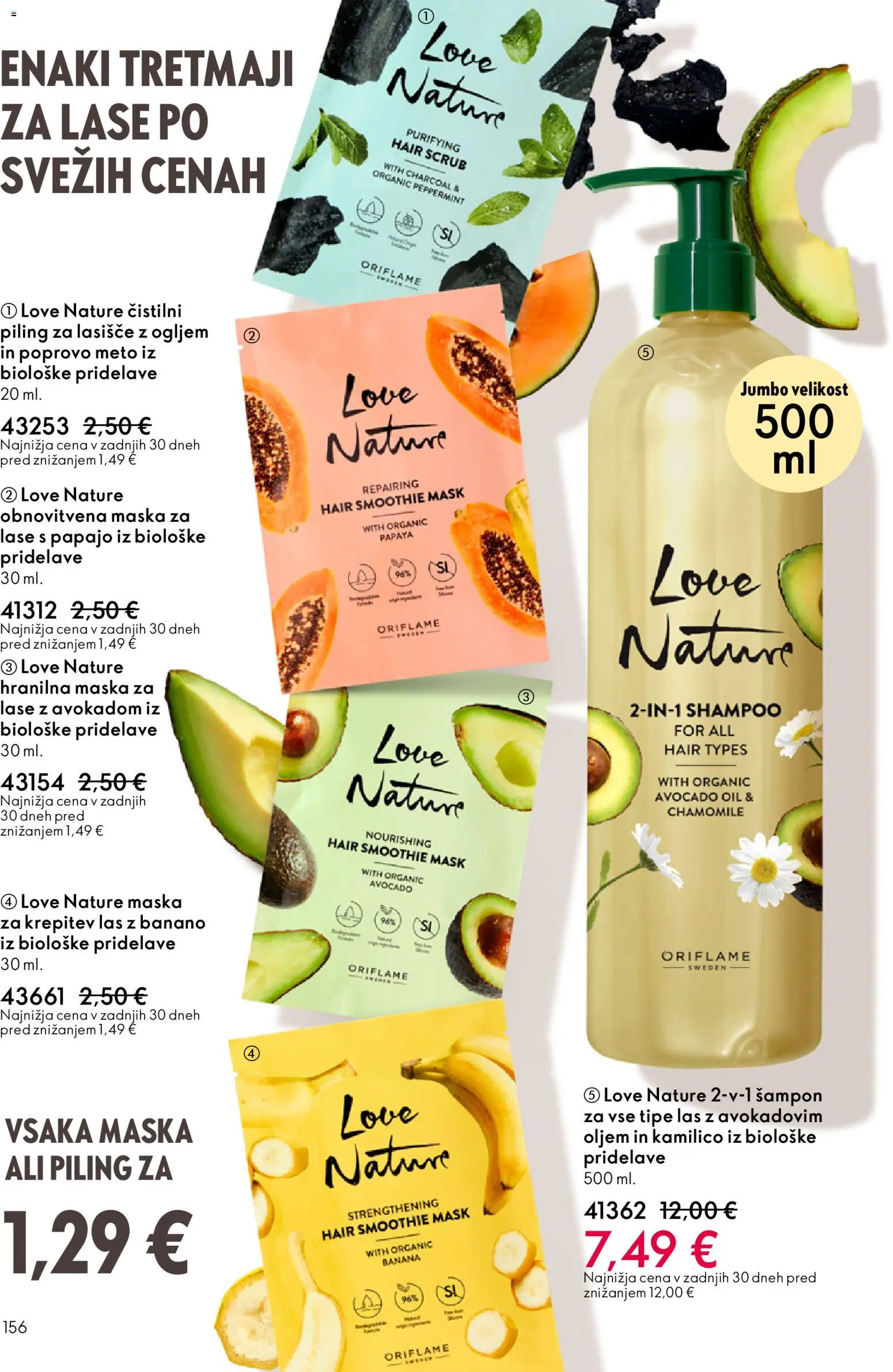 Novi Oriflame katalog ponudbe – veljaven od 11.03.2026 | Stran: 156 | Izdelki: Sampon, Maska, Piling