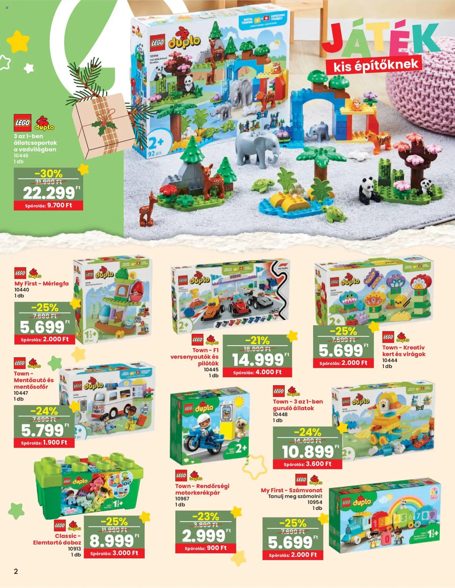 Interspar akciós ujság - amely érvényes a következő dátumtól: 13.11.2025 | Oldal: 2 | Termékek: Virágok, PC, Duplo, Doboz