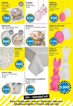 TEDi aktuális akciós újság - amely érvényes a következő dátumtól: 06.03.2026 | Oldal: 8 | Termékek: Asztalterítő, Dekoráció, Díszpárna
