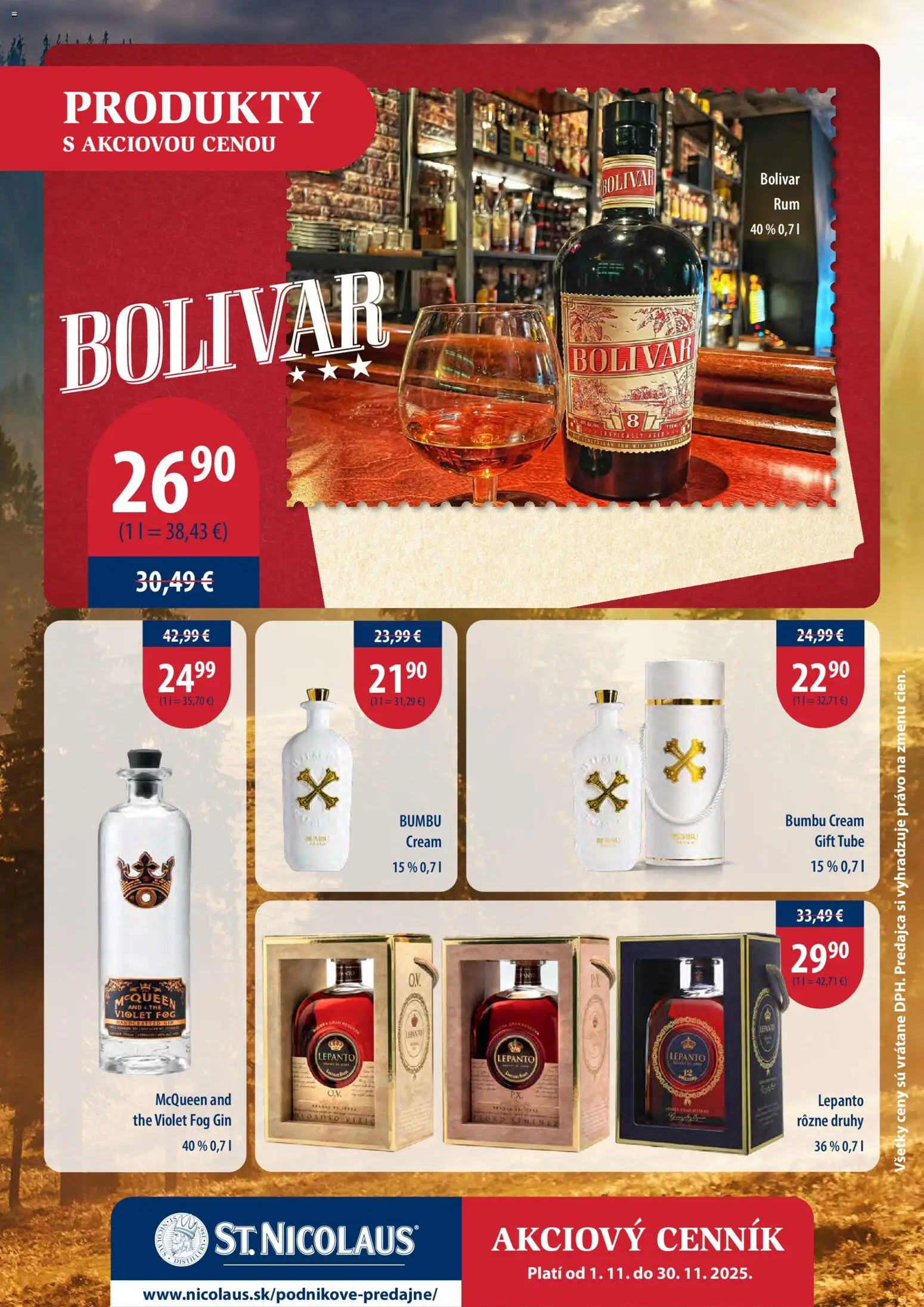 Nové St. Nicolaus akcie – leták je platný od 01.11.2025 | Strana: 6 | Produkty: Gin
