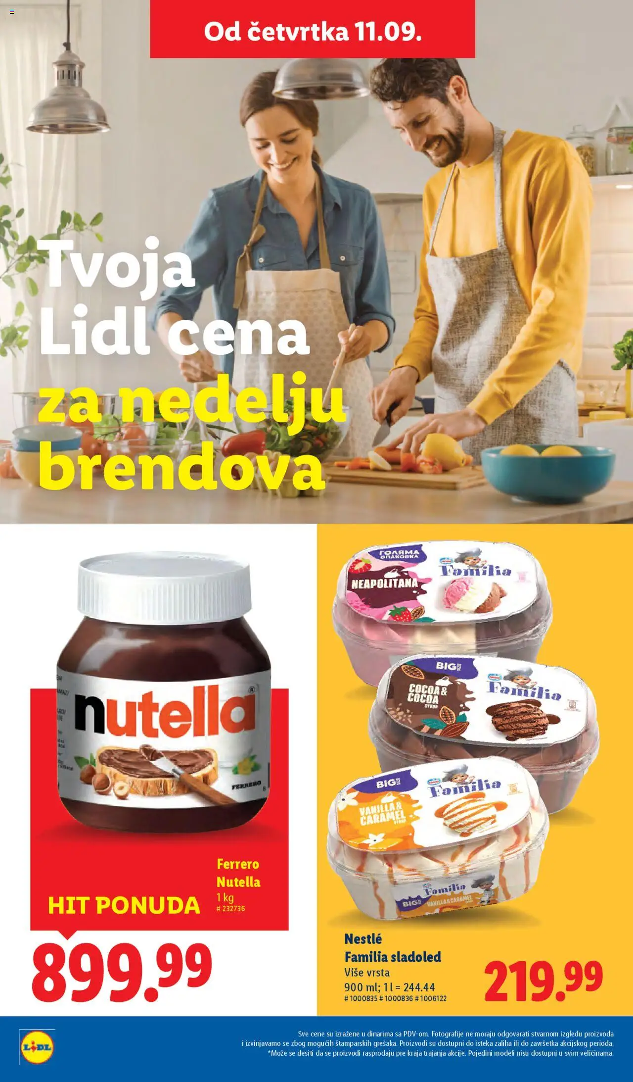 Lidl katalog - važi od 11.09.2025 | Strana: 10 | Proizvode: Sladoled, Ferrero, Nutella