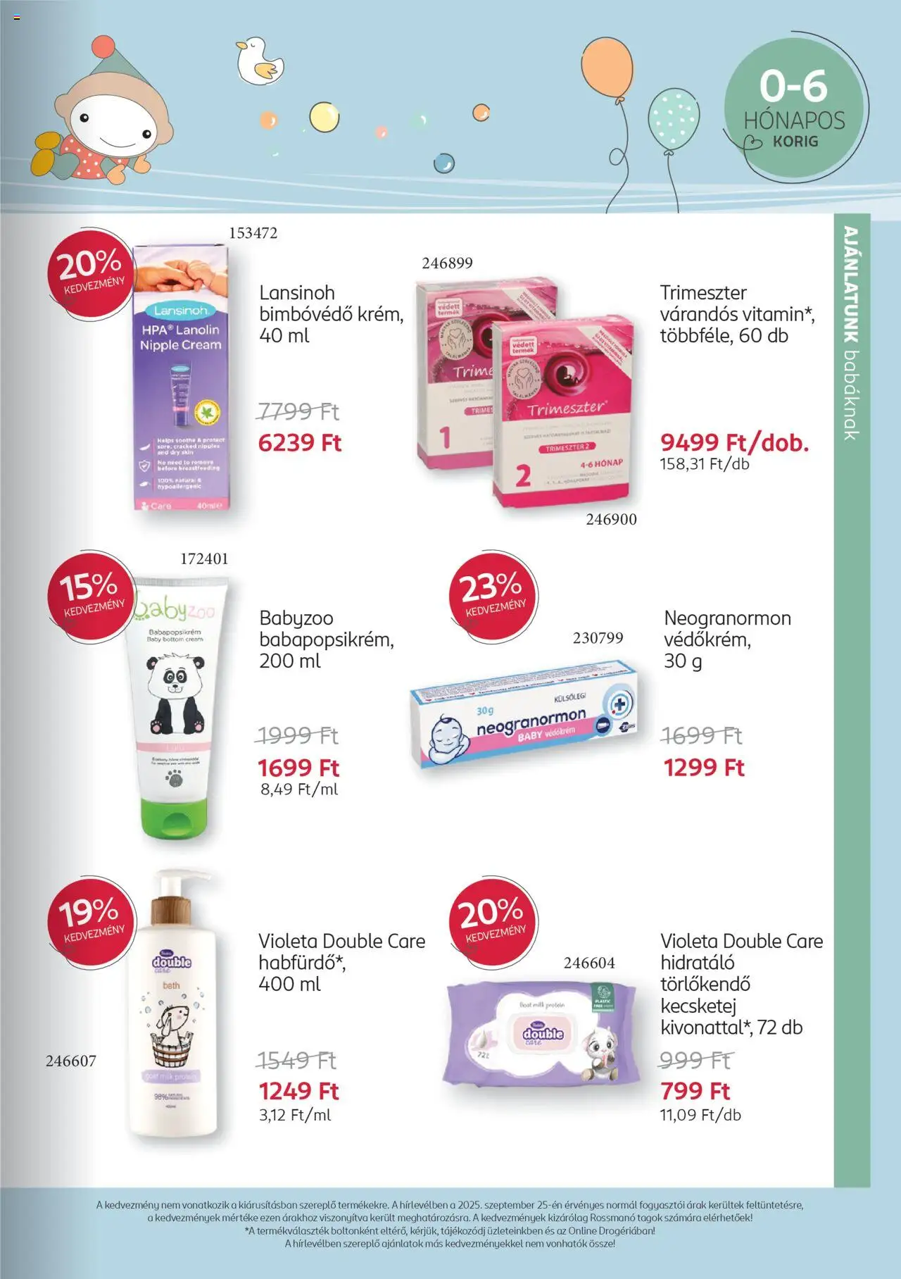 Rossmann akciós ujság - amely érvényes a következő dátumtól: 13.10.2025 | Oldal: 7 | Termékek: Törlőkendő, Habfürdő, Protein