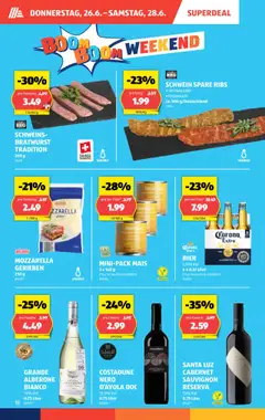 Aldi Aktionen ab 26.06.2025 | Seite: 19 | Produkte: Spare Ribs, Bier, Knoblauch