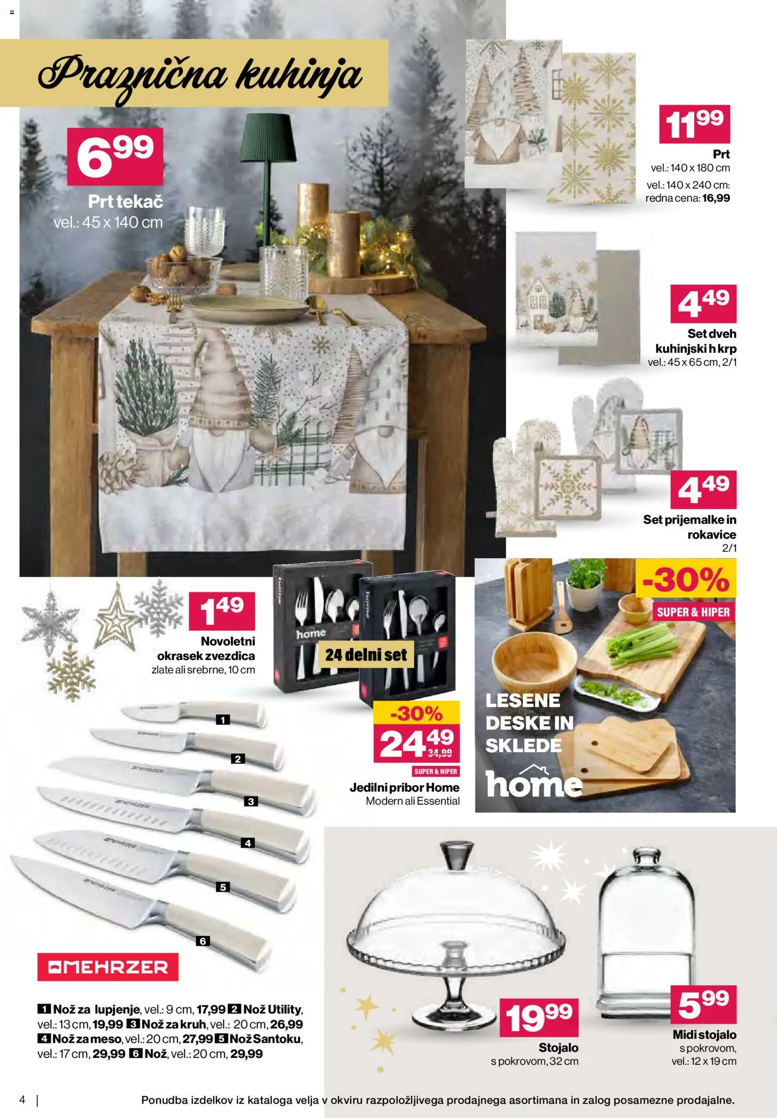 Novi Mercator katalog ponudbe – veljaven od 05.11.2025 | Stran: 4 | Izdelki: Pribor, Tekač, Kruh, Rokavice
