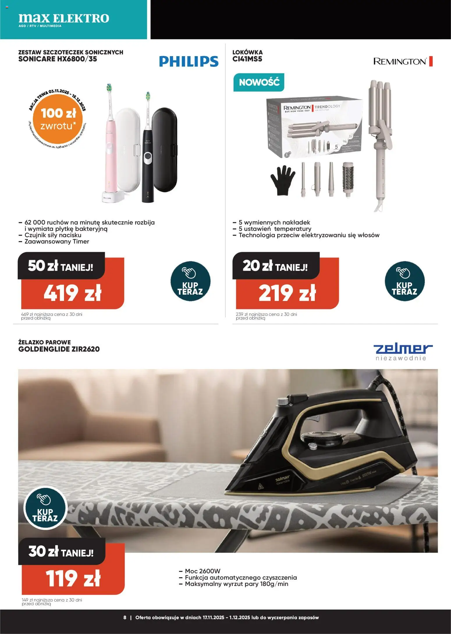 Max elektro Black Friday od 17.11.2025 | Strona: 8 | Produkty: Lokówka