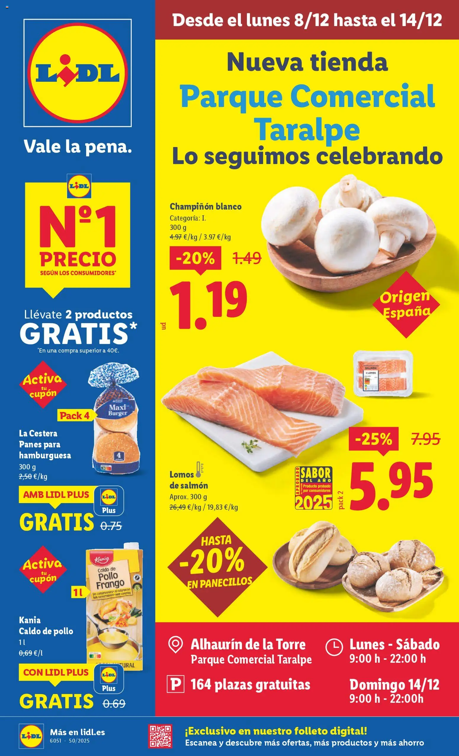 Lidl - Parque Comercial Taralpe │ válido desde el 08.12.2025 | Página: 1 | Productos: Σοκολατούχο γάλα