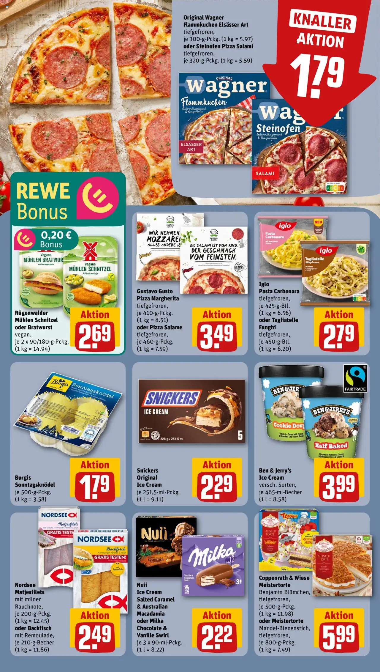 Rewe ihr Kaufpark Prospekt 	 – gültig ab 08.09.2025 | Seite: 12 | Produkte: Iglo, Snickers, Ben & Jerry's, Pizza
