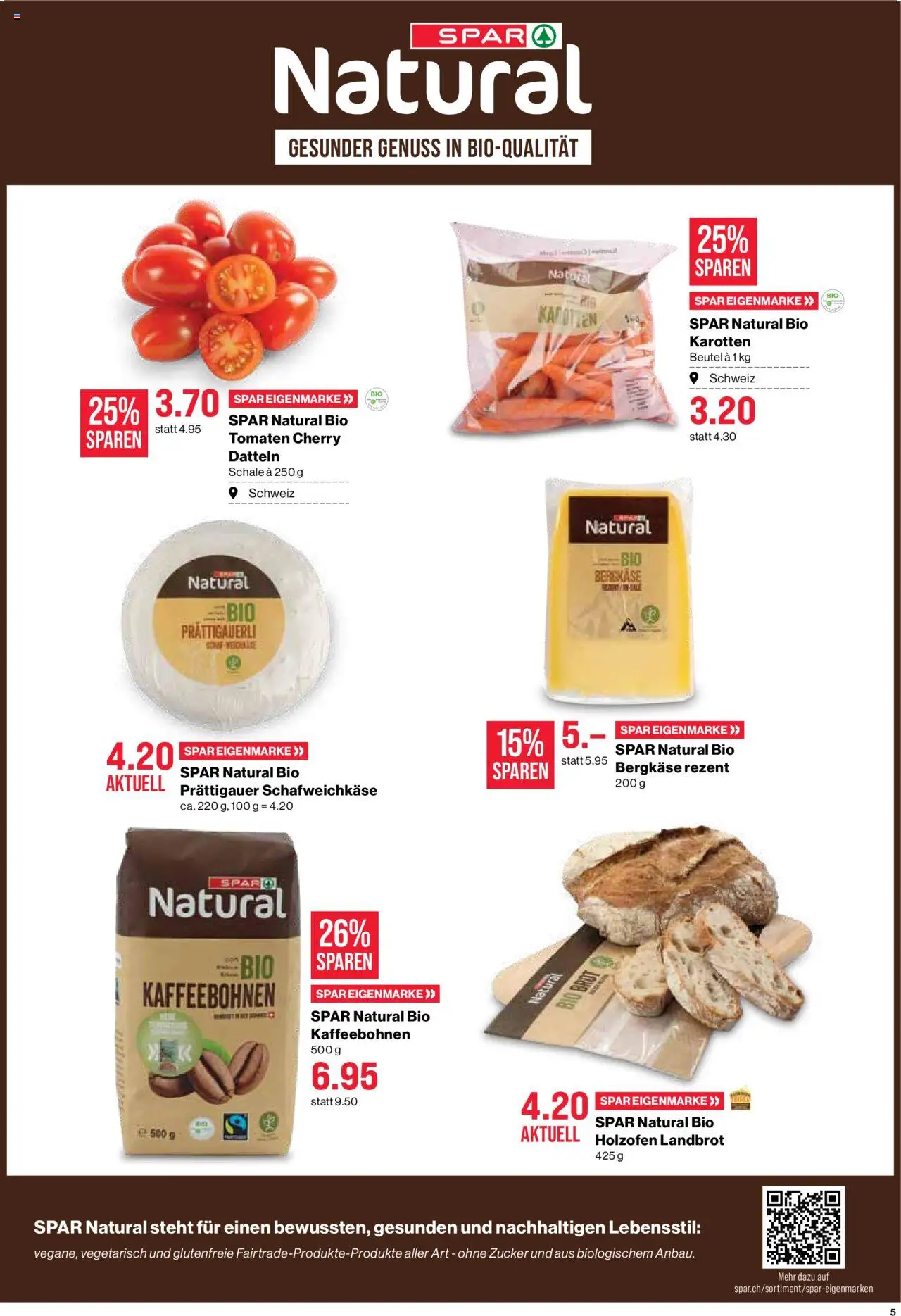SPAR Aktionen ab 07.08.2025 | Seite: 5 | Produkte: Brot, Tomaten, Zucker
