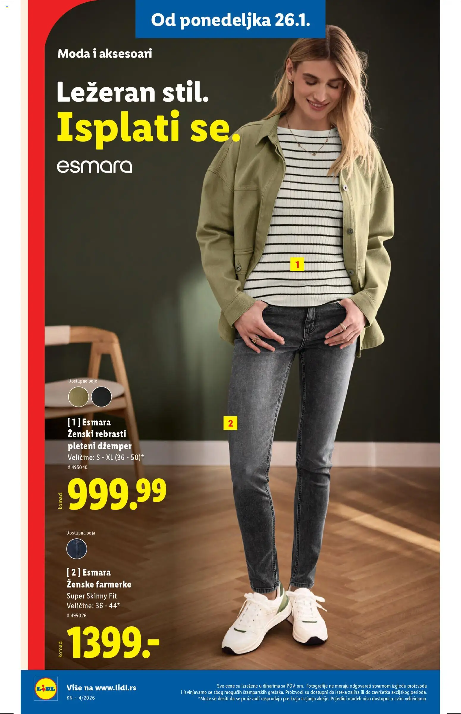 Lidl katalog - važi od 22.01.2026 | Strana: 64 | Proizvode: Farmerke, Džemper
