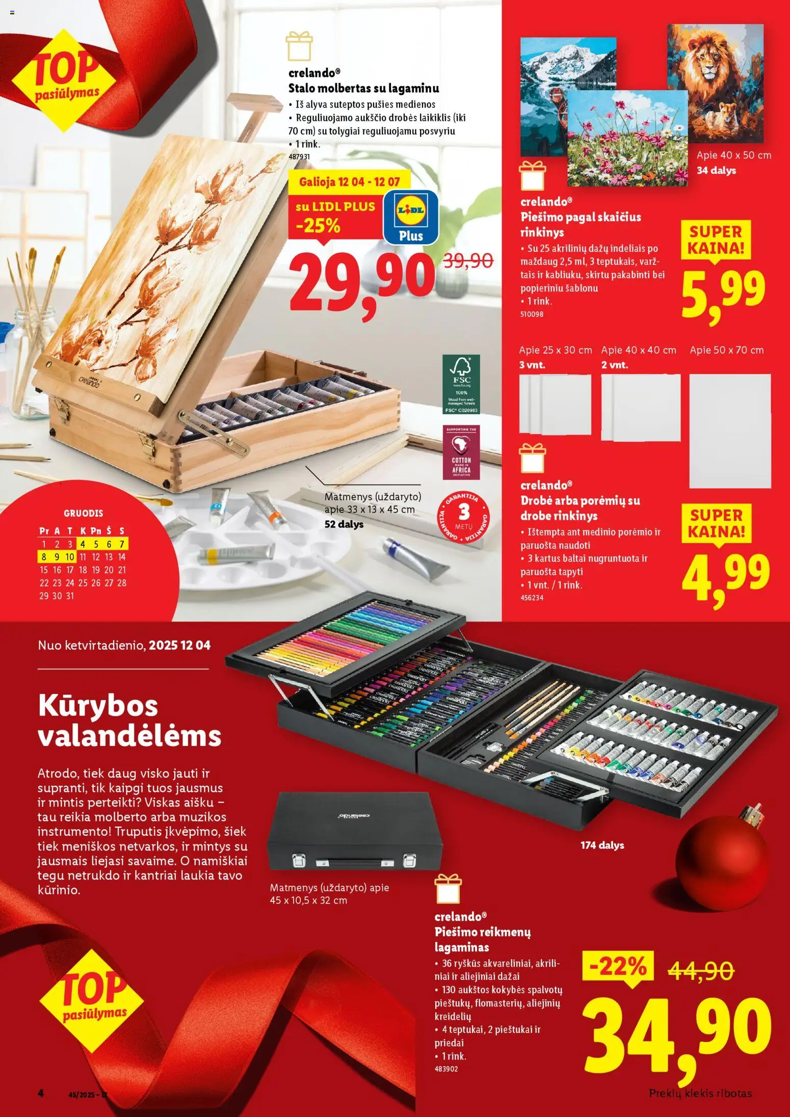 LIDL akcijos nuo 27.11.2025 | Puslapis: 4 | Prekių: Alyva, Lagaminas