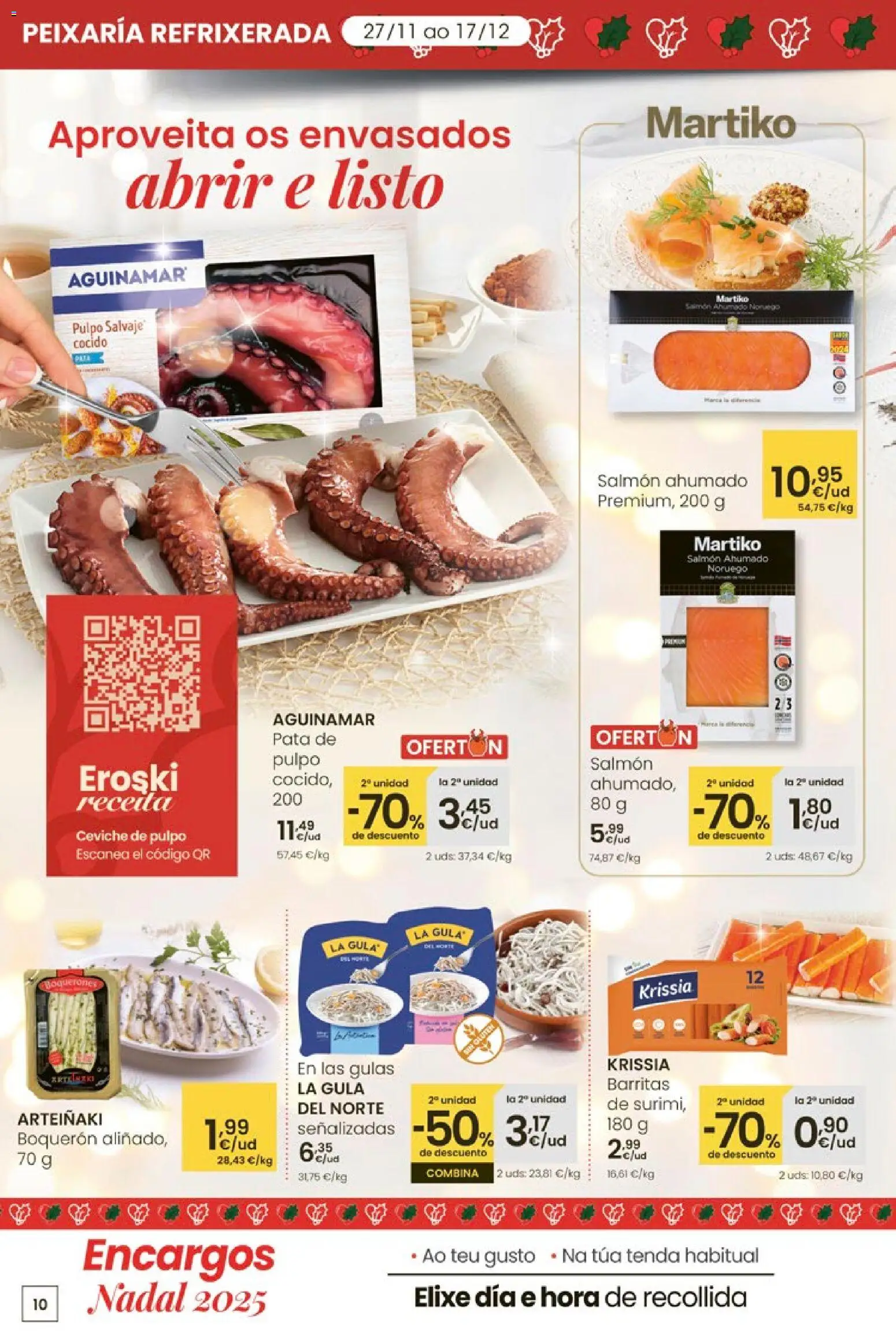 Eroski - Center │ válido desde el 27.11.2025 | Página: 10 | Productos: Salmón ahumado