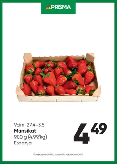 Prisma-mainoslehti voimassa 27.04.2026 alkaen