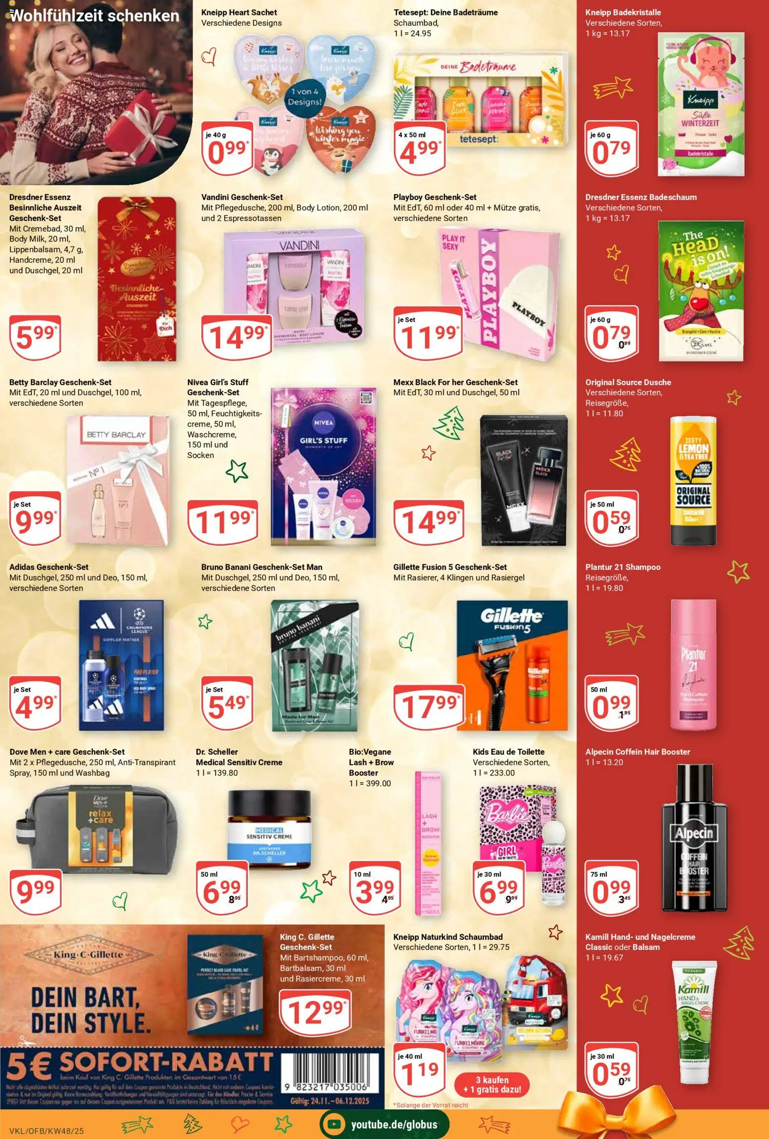 Globus prospekt Völklingen	 – gültig ab 24.11.2025 | Seite: 23 | Produkte: Dusche, Eau de Toilette, Shampoo, Socken