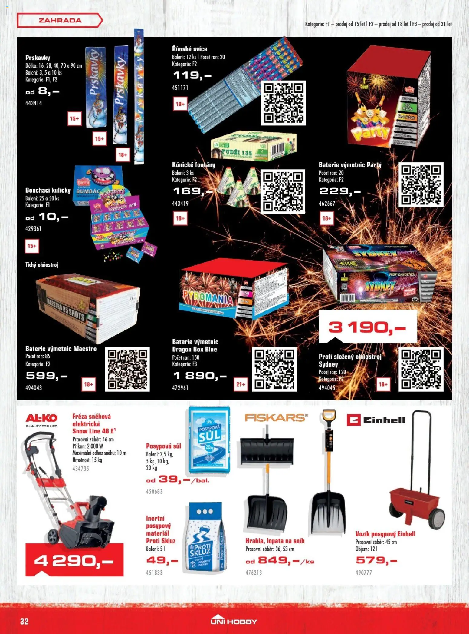 Uni Hobby leták od 27.11.2025 | Strana: 32 | Produkty: Box, Lopata, Posypová sůl, Kuličky