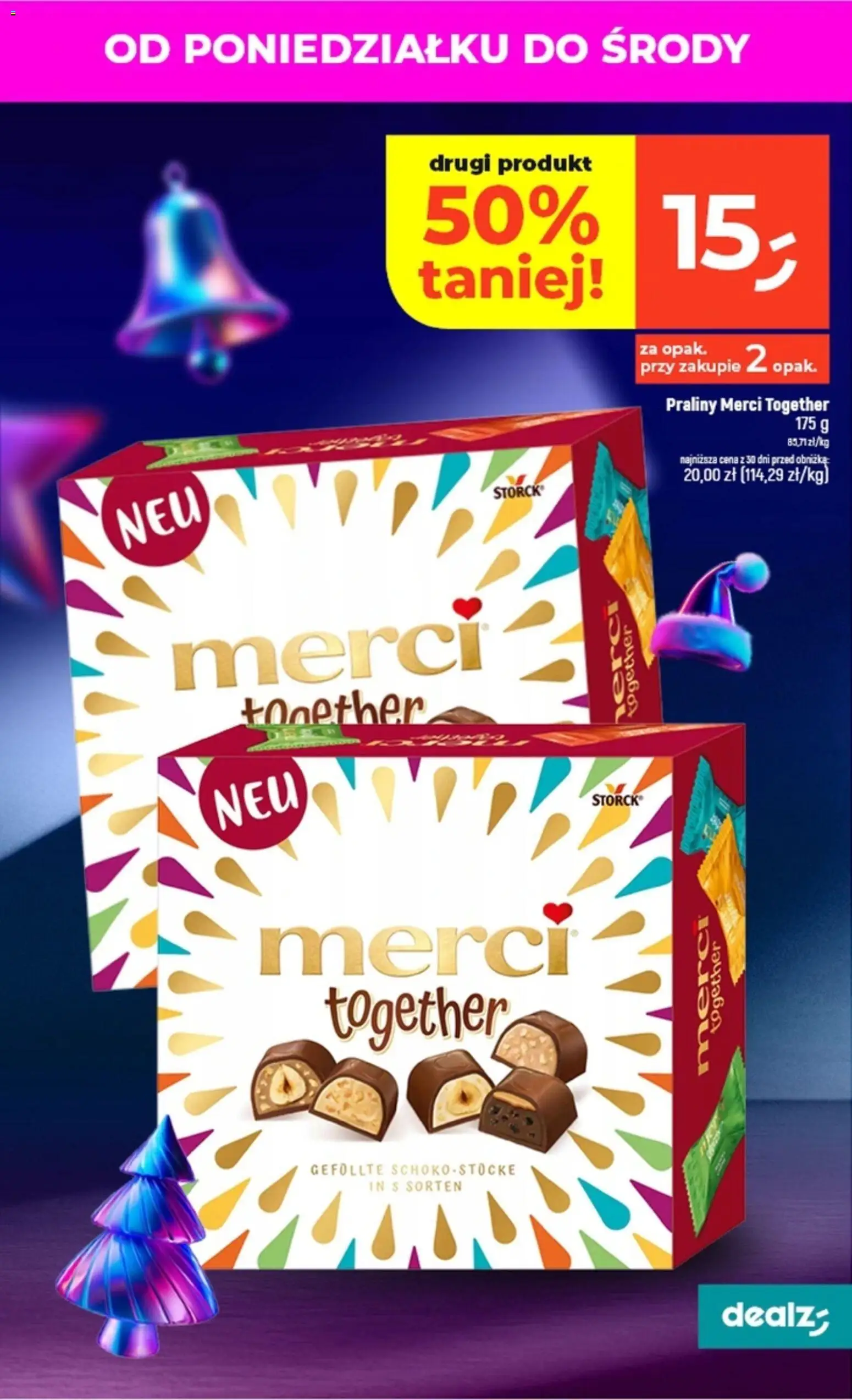 Dealz Gazetka od 06.11.2025 | Strona: 43 | Produkty: Praliny, Merci