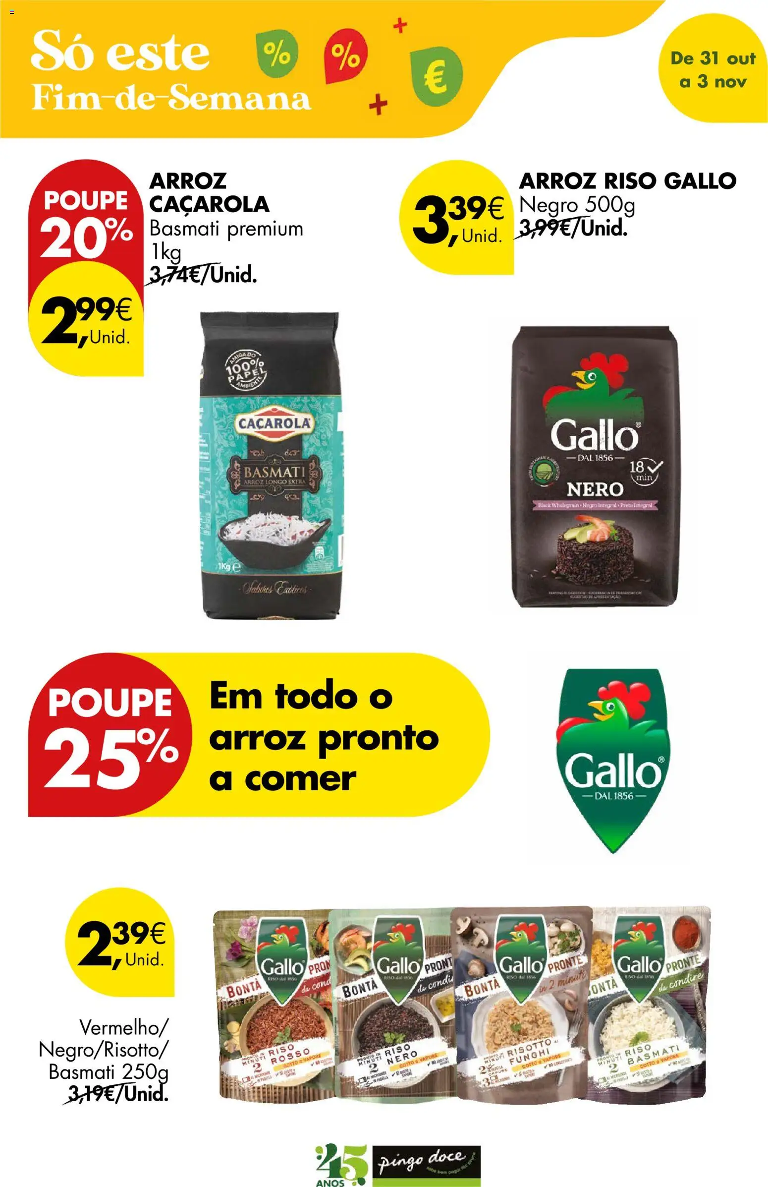 Pingo Doce Poupe este Fim de Semana │ válido de 31.10.2025 | Página: 12 | Produtos: Arroz