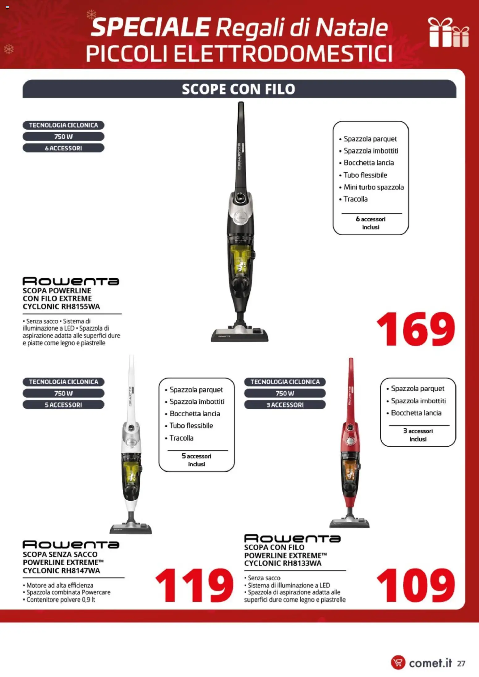 Volantino Comet del 01.12.2025 | Pagina: 27 | Prodotti: Spazzola, Tubo, Scopa, Contenitore