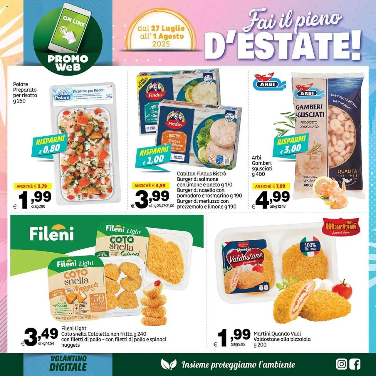Volantino Elite Supermercati del 27.07.2025 | Pagina: 7 | Prodotti: Rosmarino, Gamberi, Limone, Prezzemolo