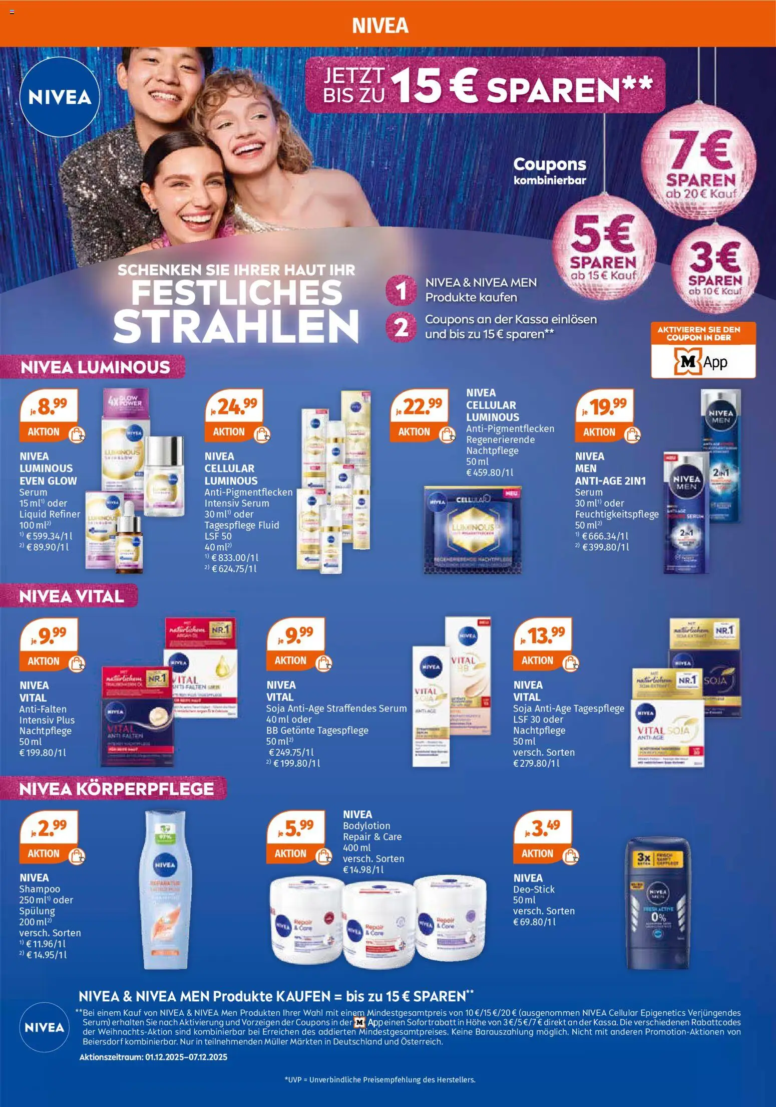 Müller Flugblatt gültig ab 01.12.2025 | Seite: 21 | Produkte: Shampoo, Spülung