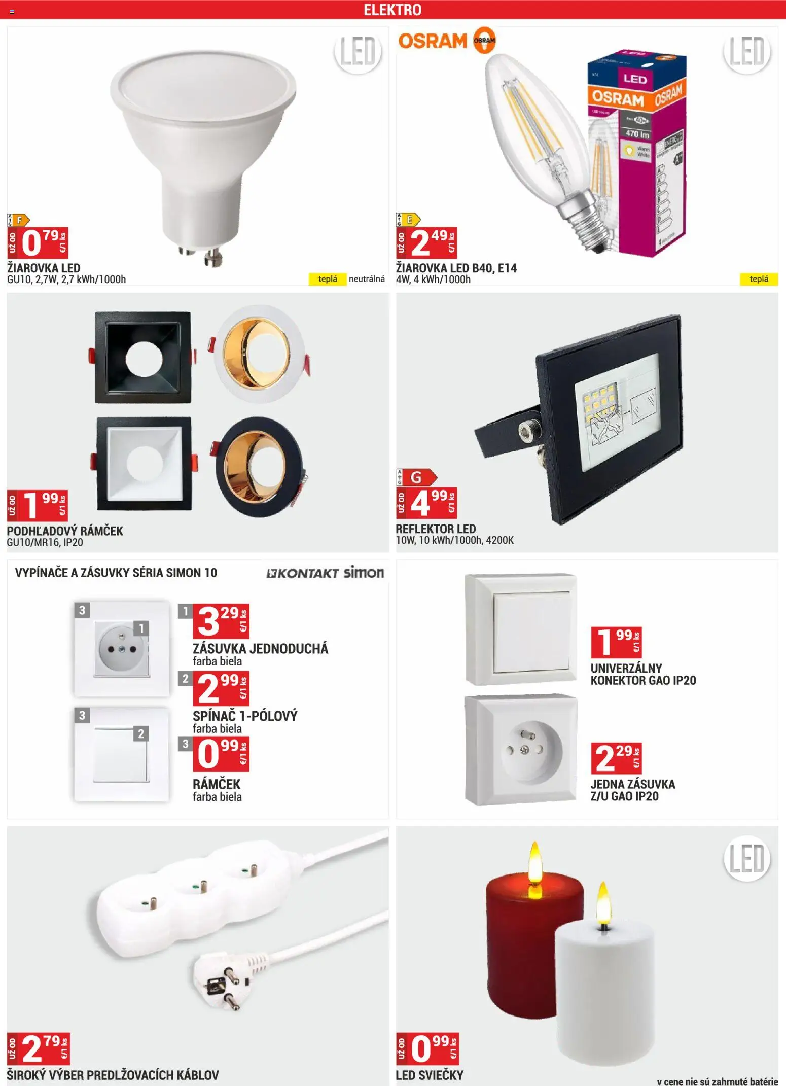 Nové Merkury Market akcie – leták je platný od 01.11.2025 | Strana: 4 | Produkty: Reflektor, Žiarovka, Led