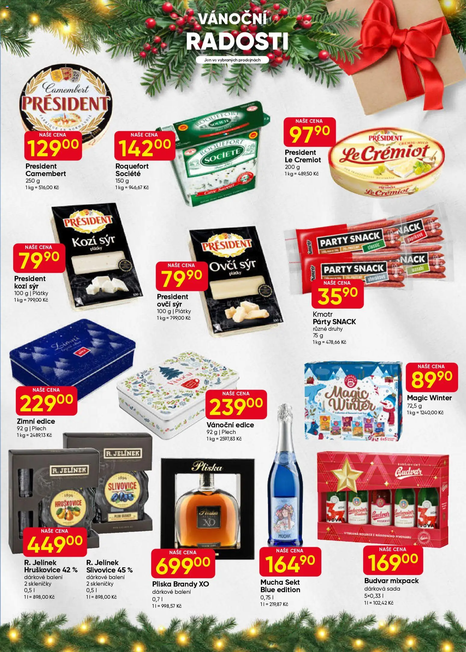 Hruška leták od 22.12.2025 | Strana: 7 | Produkty: Mucha sekt, Slivovice, Kozí sýr, Jelínek