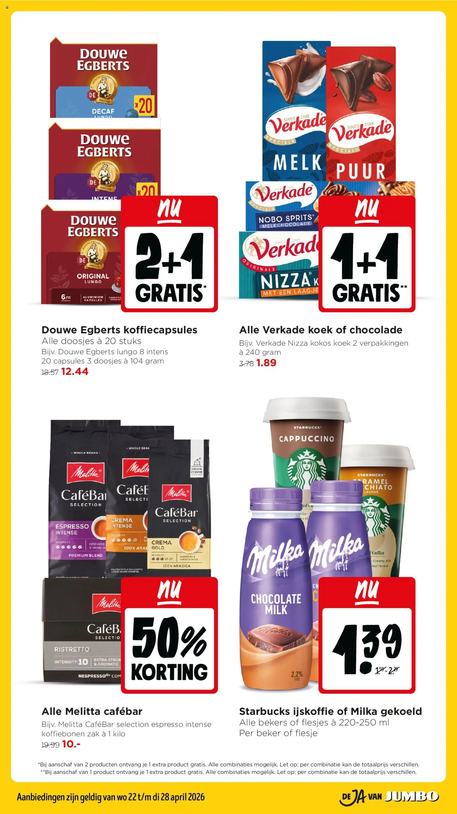 {H1} | Pagina: 16 | Producten: Chocolade, Koffiecapsules, Beker, Zak