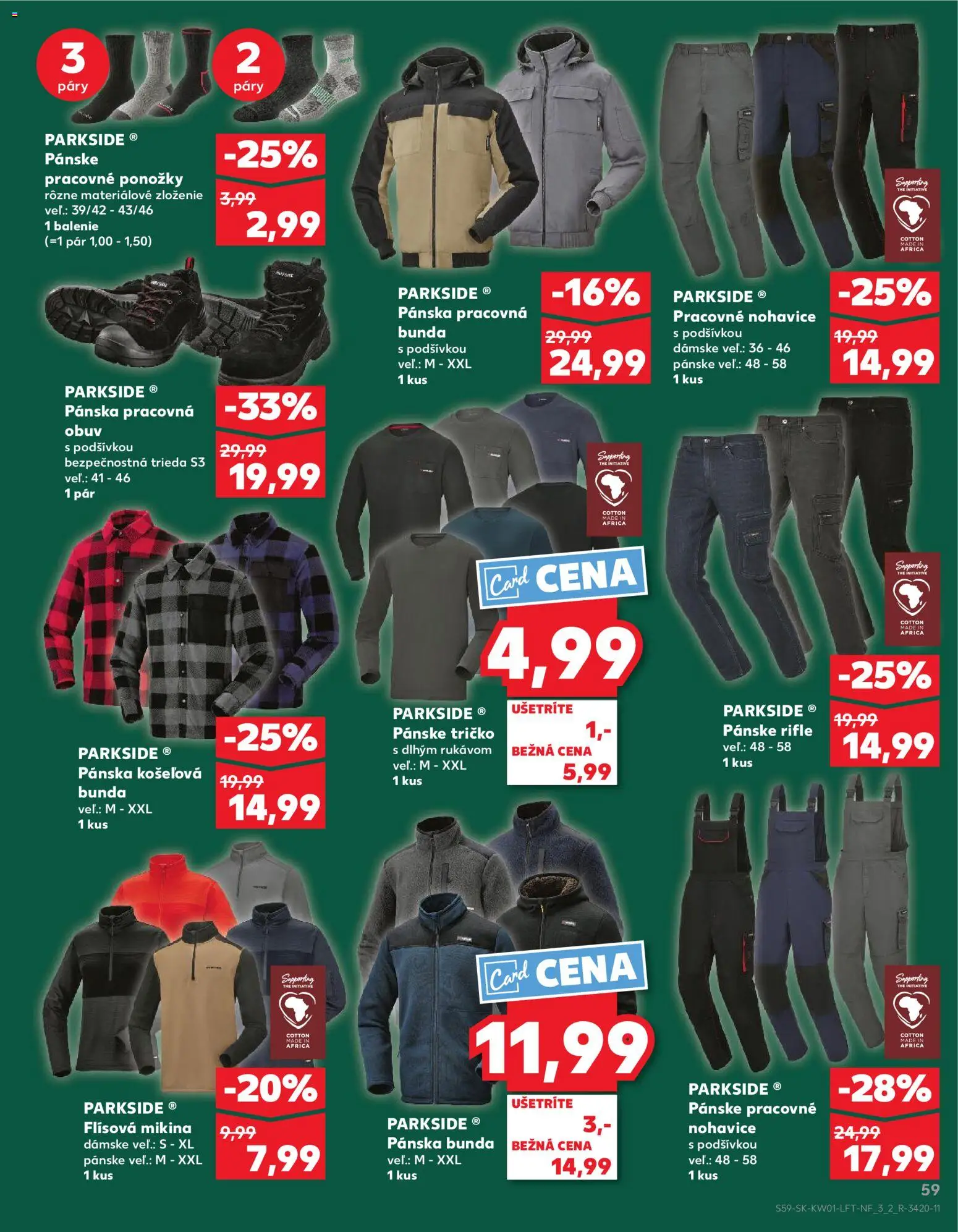 Kaufland SK akciós ujság - amely érvényes a következő dátumtól: 02.01.2026 | Oldal: 59 | Termékek: Parkside