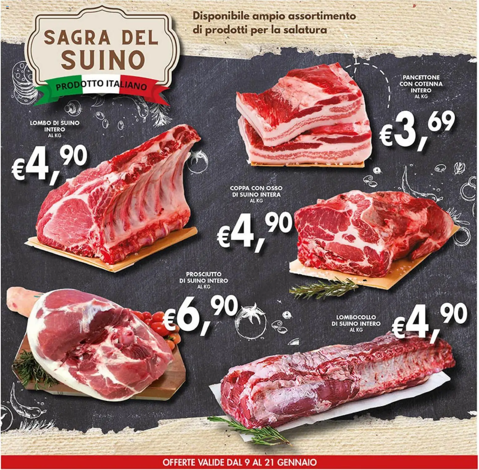 Volantino Coal del 09.01.2026 | Pagina: 12 | Prodotti: Suino, Prosciutto