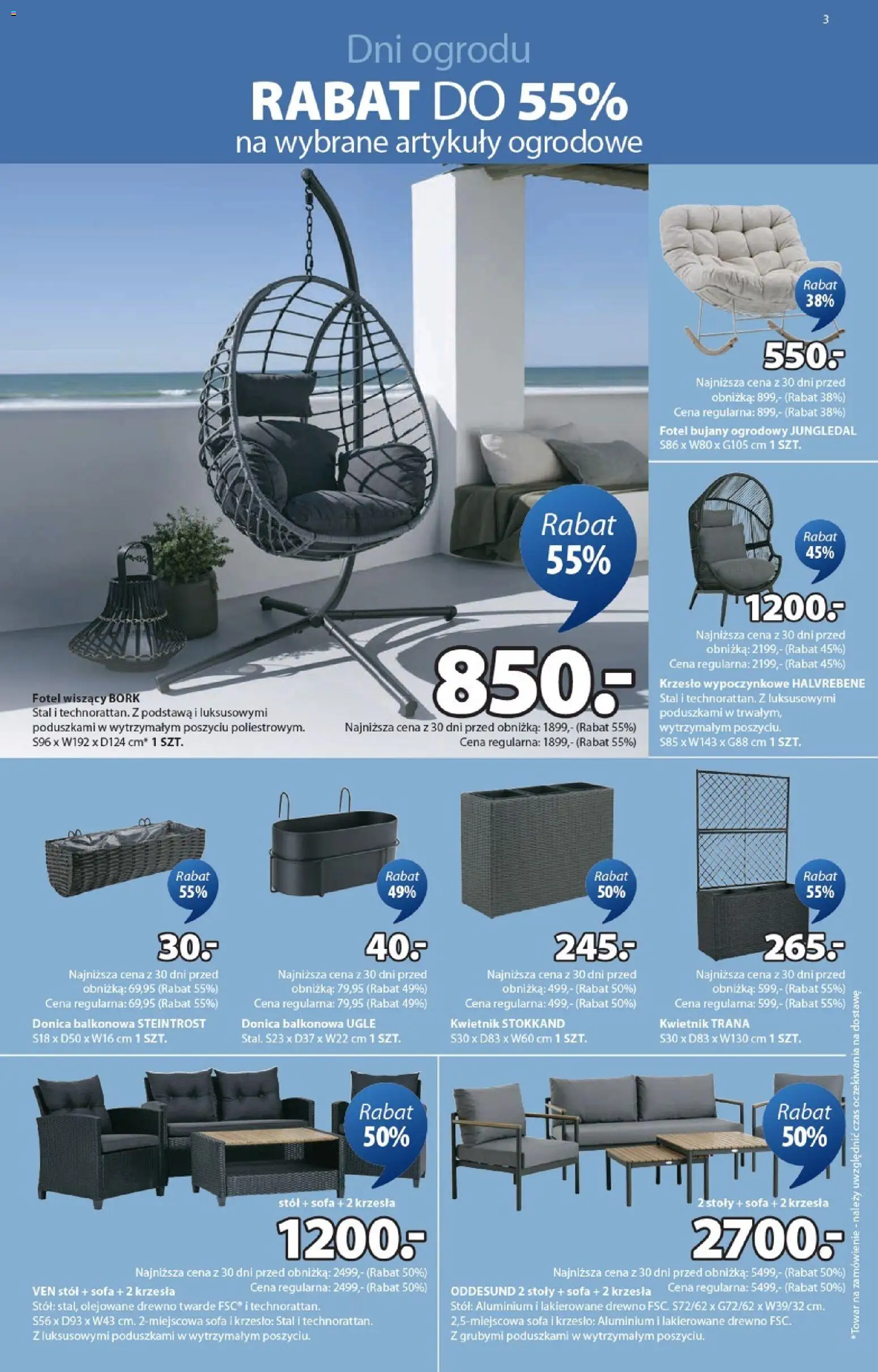 JYSK gazetka od 04.03.2026 | Strona: 3 | Produkty: Sofa, Fotel, Stół, Krzesło