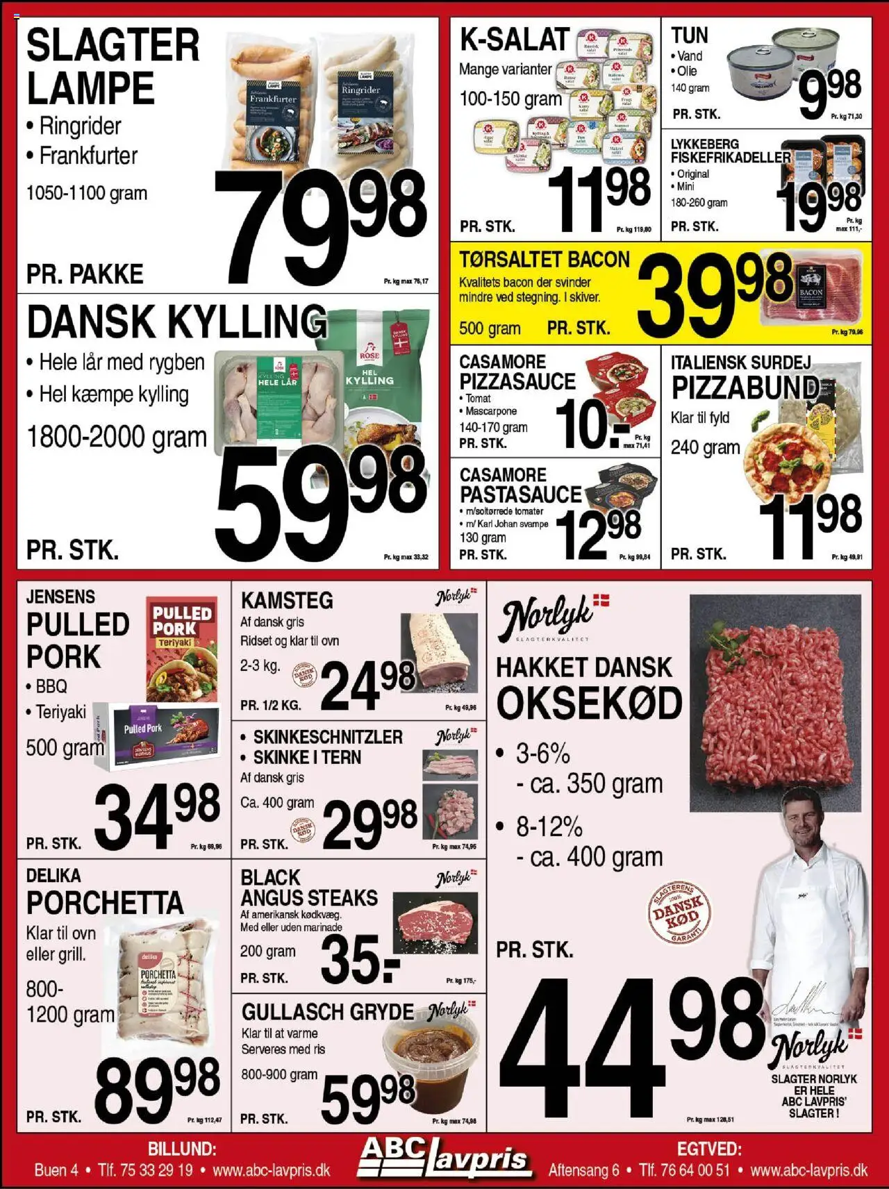 Abc Lavpris Tilbudsavis gyldig fra 13.08.2025 | Side: 4 | Produkter: Skinke, Lampe, Makrel, Pastasauce