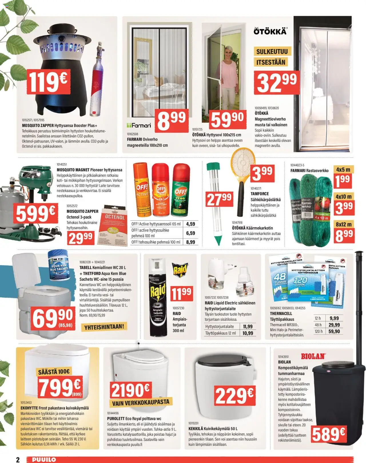  | Sivu: 2 | Tuotteet: WC, Voi