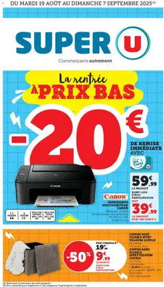 Super U - Prévisualisation de Super U La rentrée à prix bas valide à partir de 19.08.2025