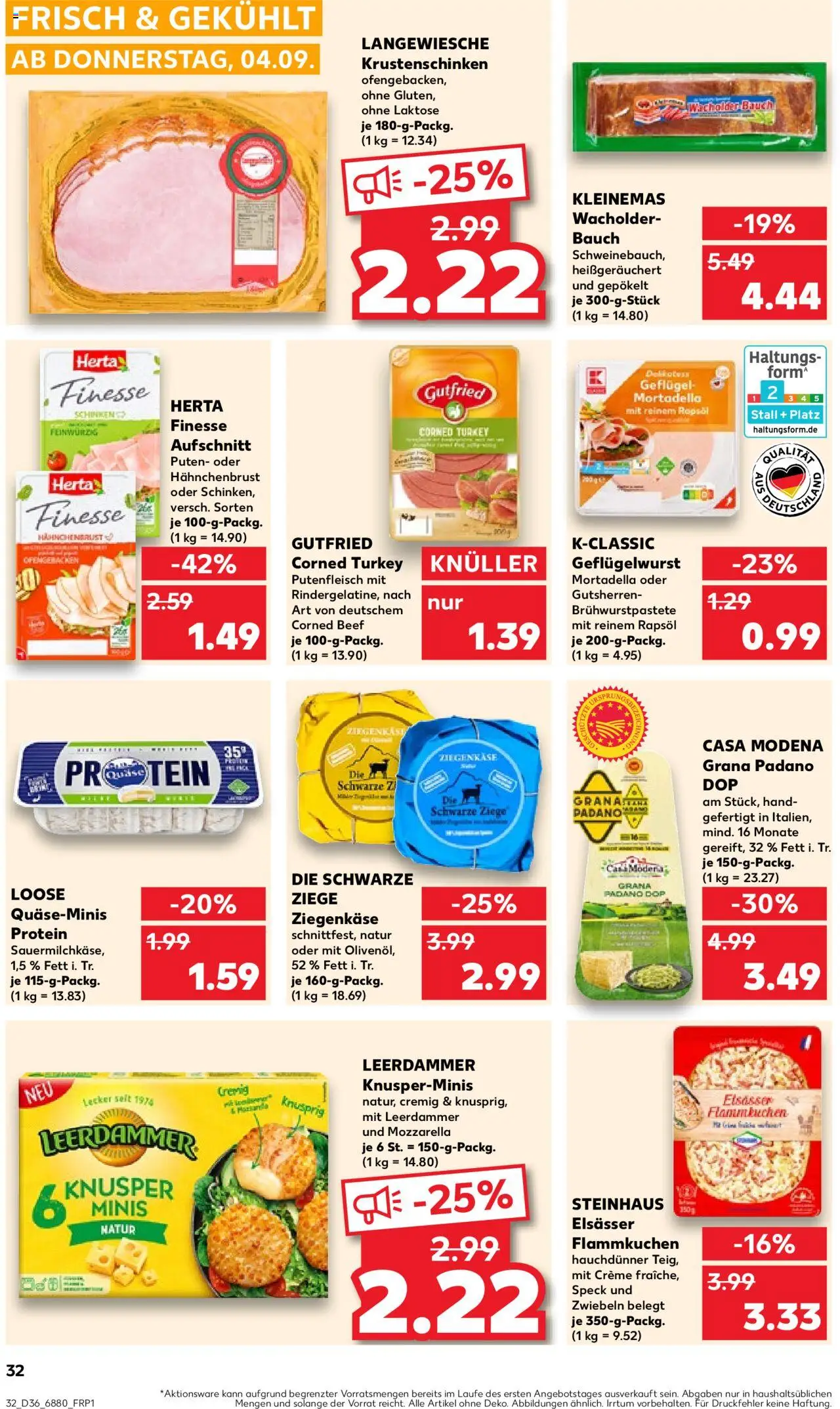 Kaufland prospekt Völklingen	 – gültig ab 07.09.2025 | Seite: 32 | Produkte: Rapsöl, Zwiebeln, Herta finesse, Hahnchenbrust